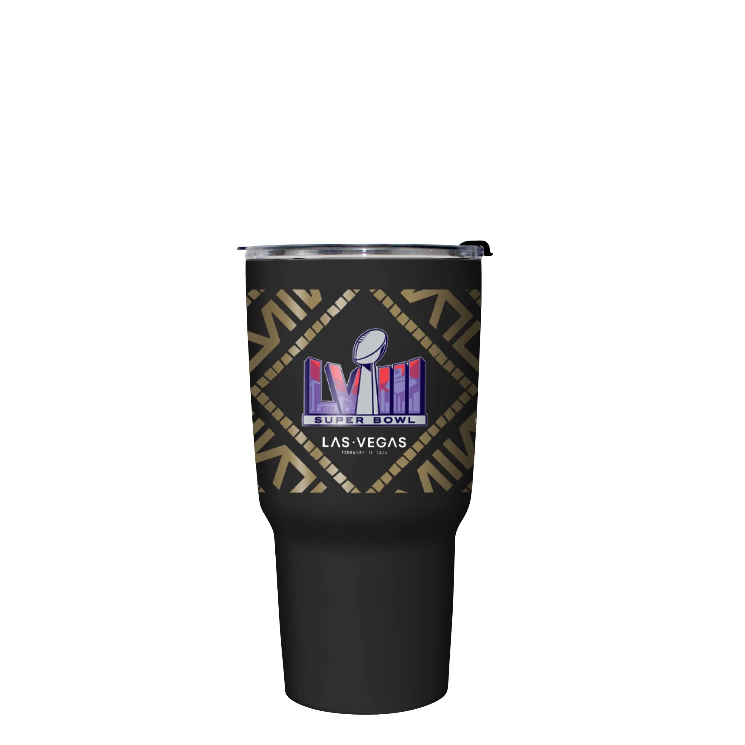 Kansas City Chiefs vs San Francisco 49ers NFL Super Bowl LVIII Black 27 oz Stainless Steel Tumbler