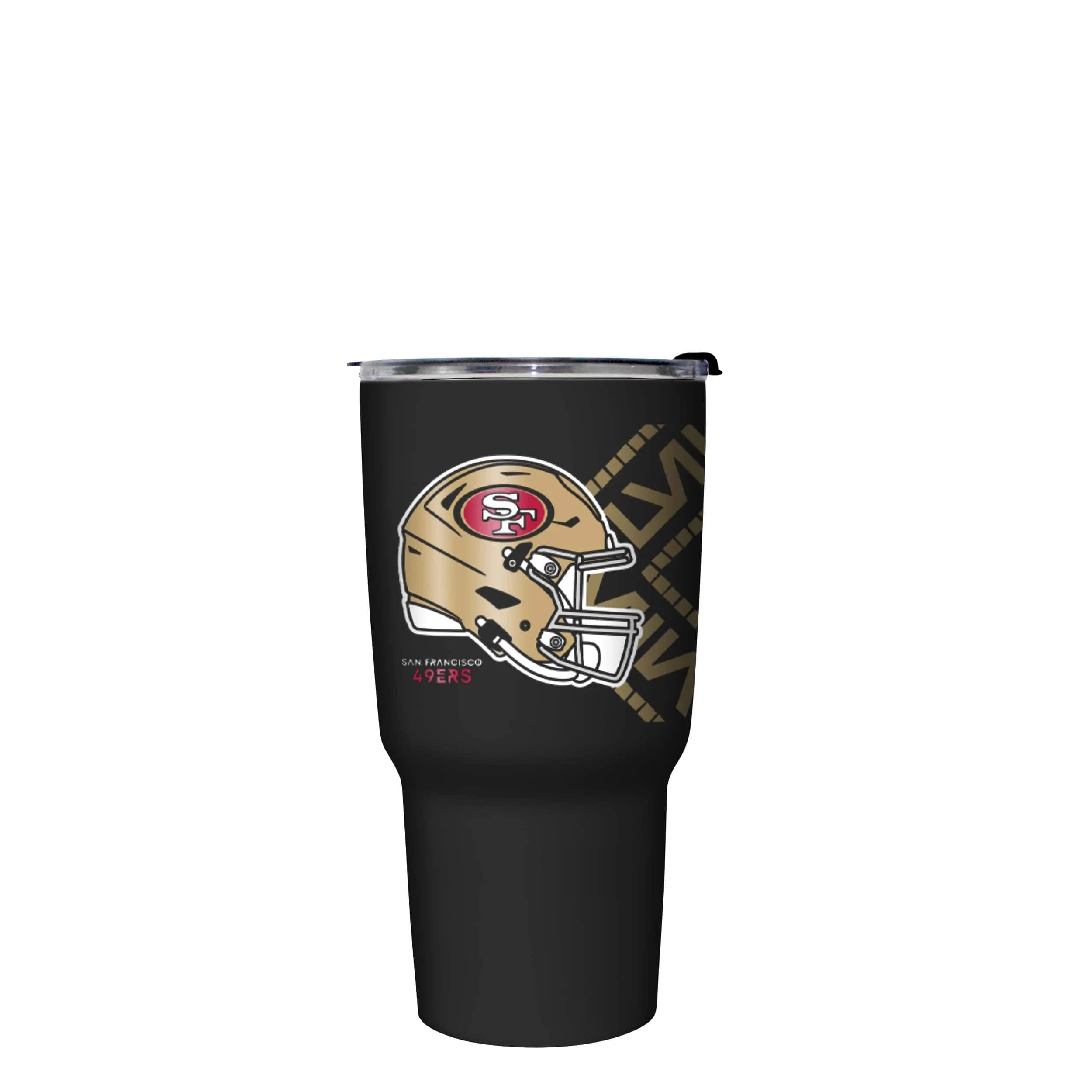 Kansas City Chiefs vs San Francisco 49ers NFL Super Bowl LVIII Black 27 oz Stainless Steel Tumbler - Image 3