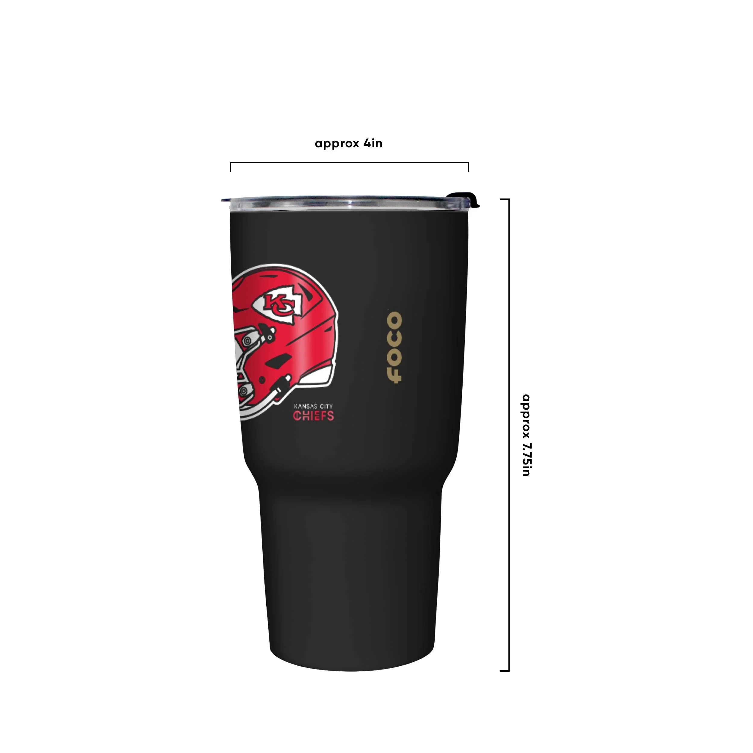 Kansas City Chiefs vs San Francisco 49ers NFL Super Bowl LVIII Black 27 oz Stainless Steel Tumbler - Image 4