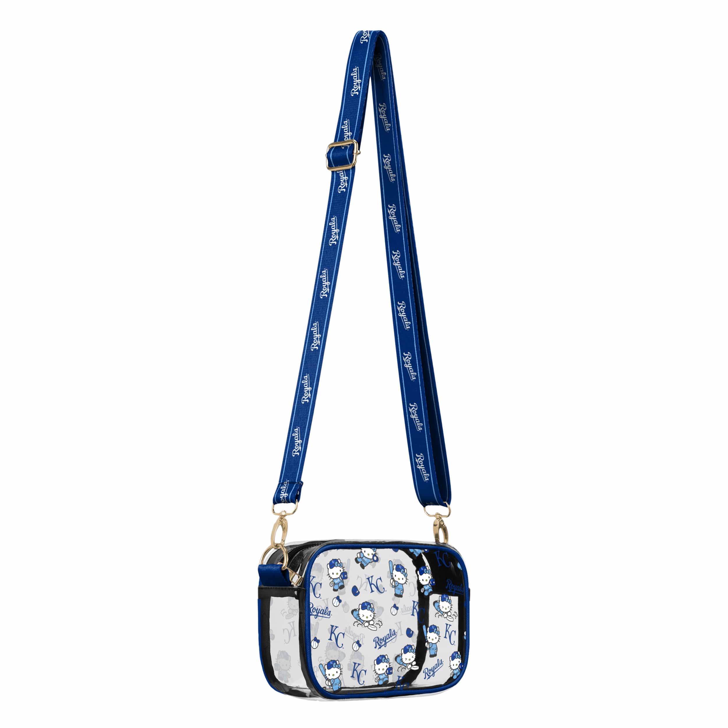 Kansas City Royals MLB Hello Kitty® Clear Crossbody Bag (PREORDER - SHIPS LATE JULY) - Image 2