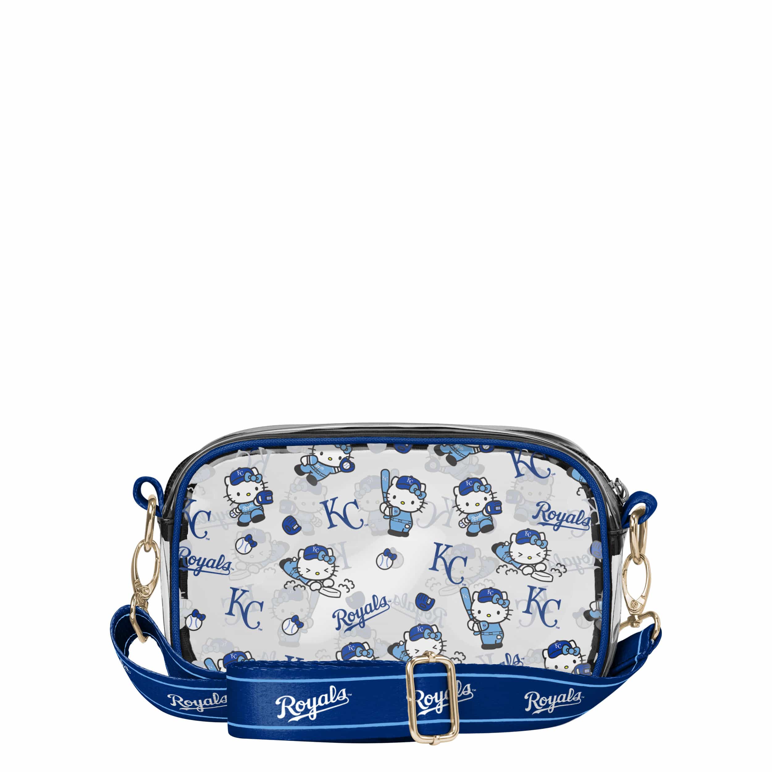 Kansas City Royals MLB Hello Kitty® Clear Crossbody Bag (PREORDER - SHIPS LATE JULY) - Image 5