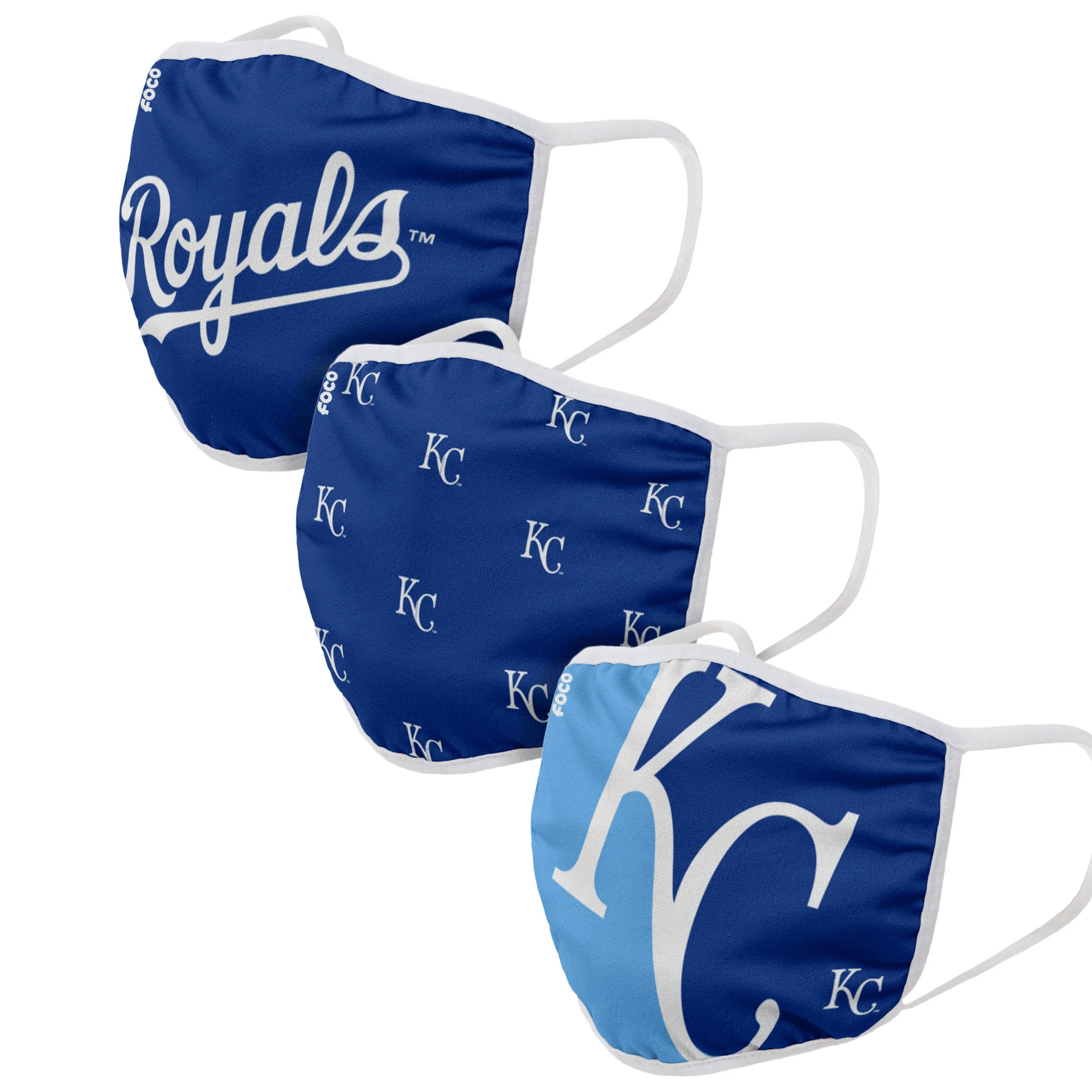 Kansas City Royals MLB 3 Pack Face Cover