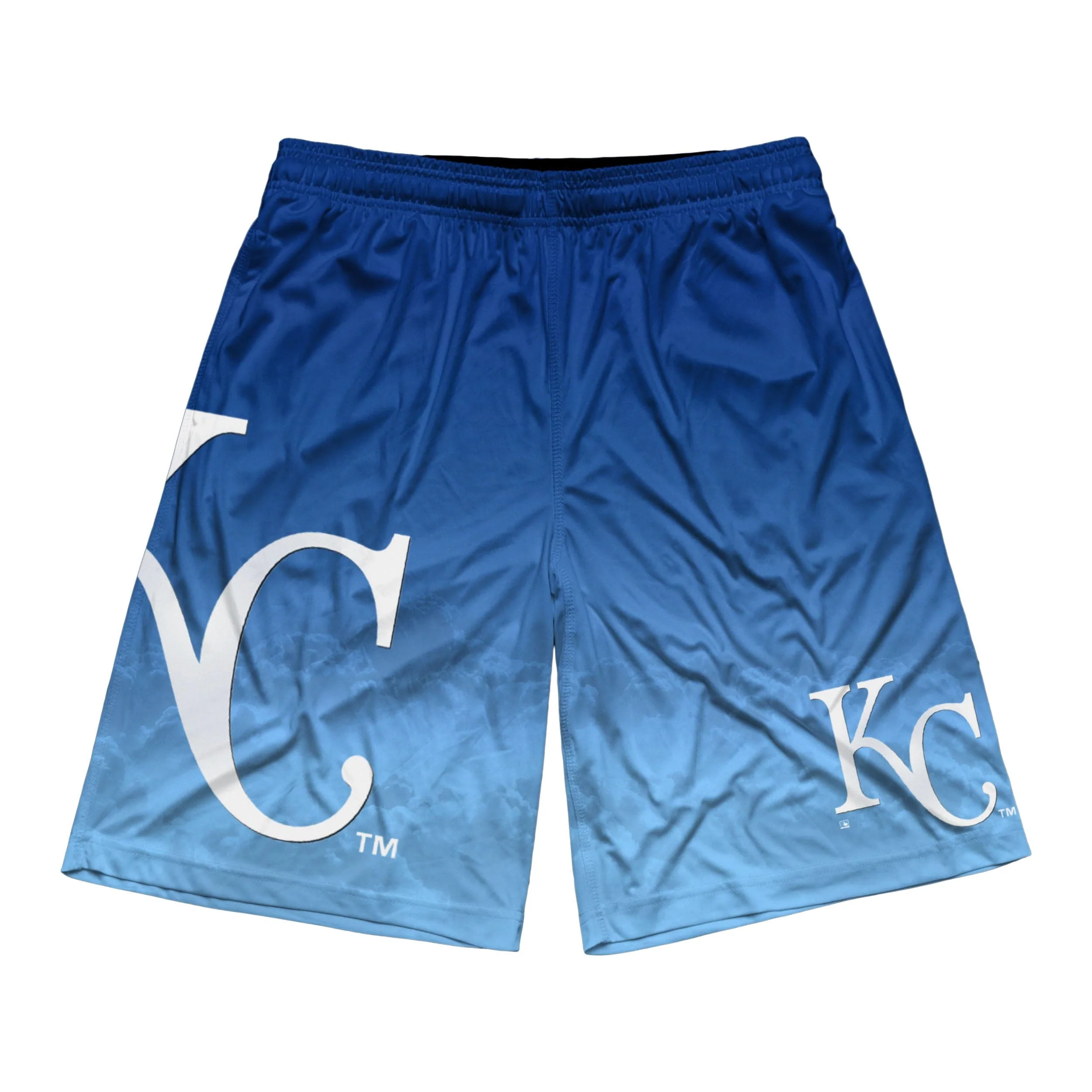 Kansas City Royals MLB Mens Gradient Big Logo Training Shorts - Image 3