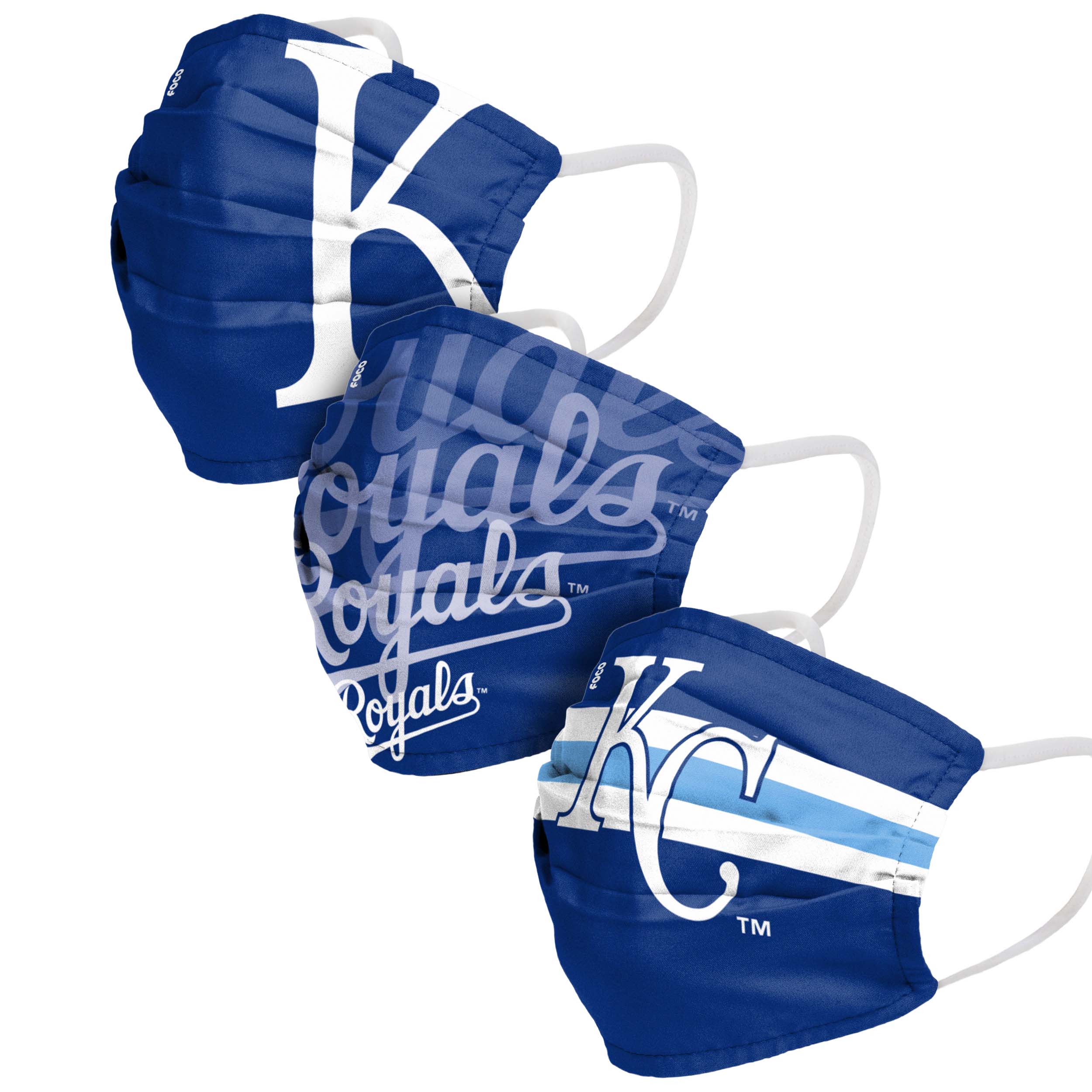 Kansas City Royals MLB Mens Matchday 3 Pack Face Cover