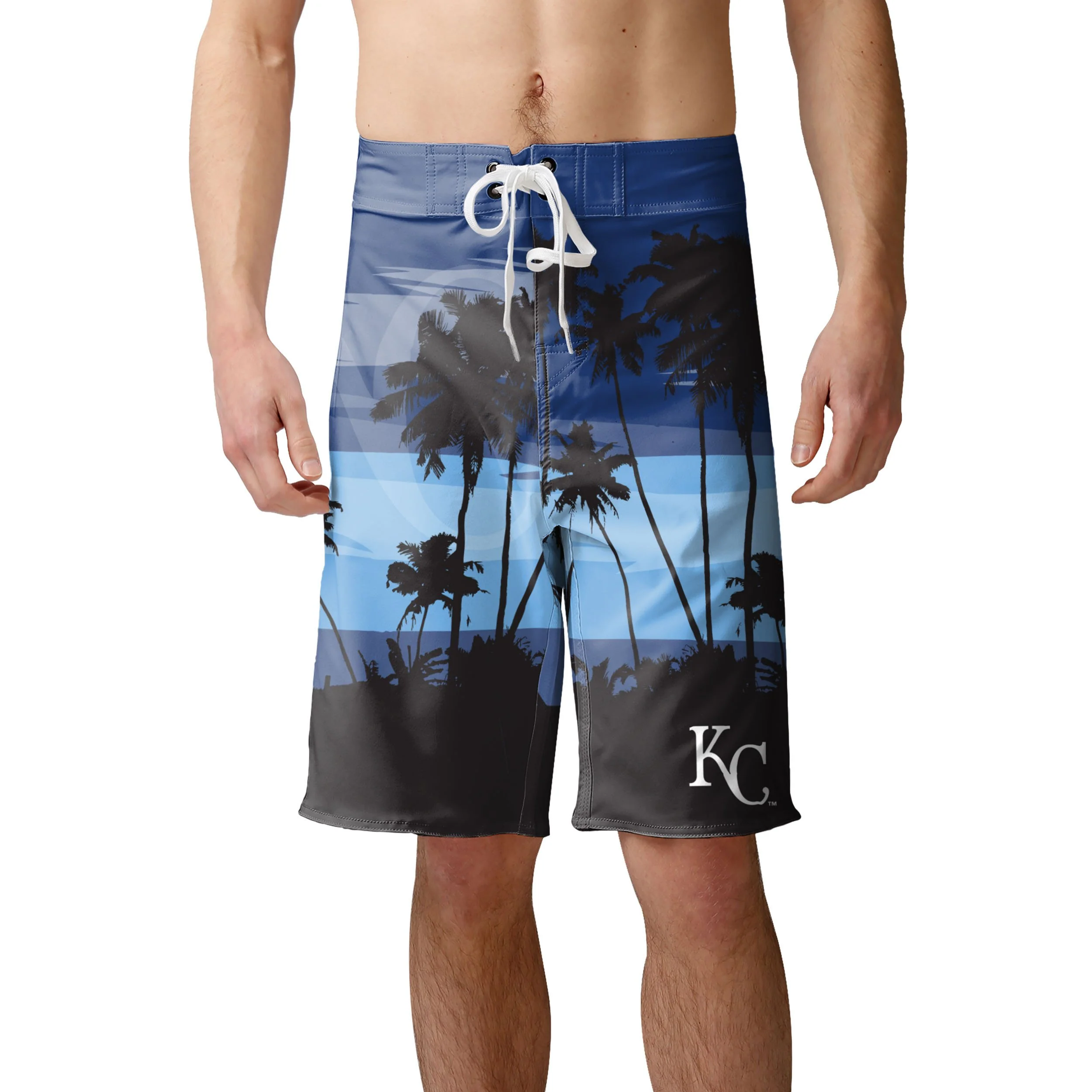 Kansas City Royals MLB Mens Sunset Boardshorts - Image 2