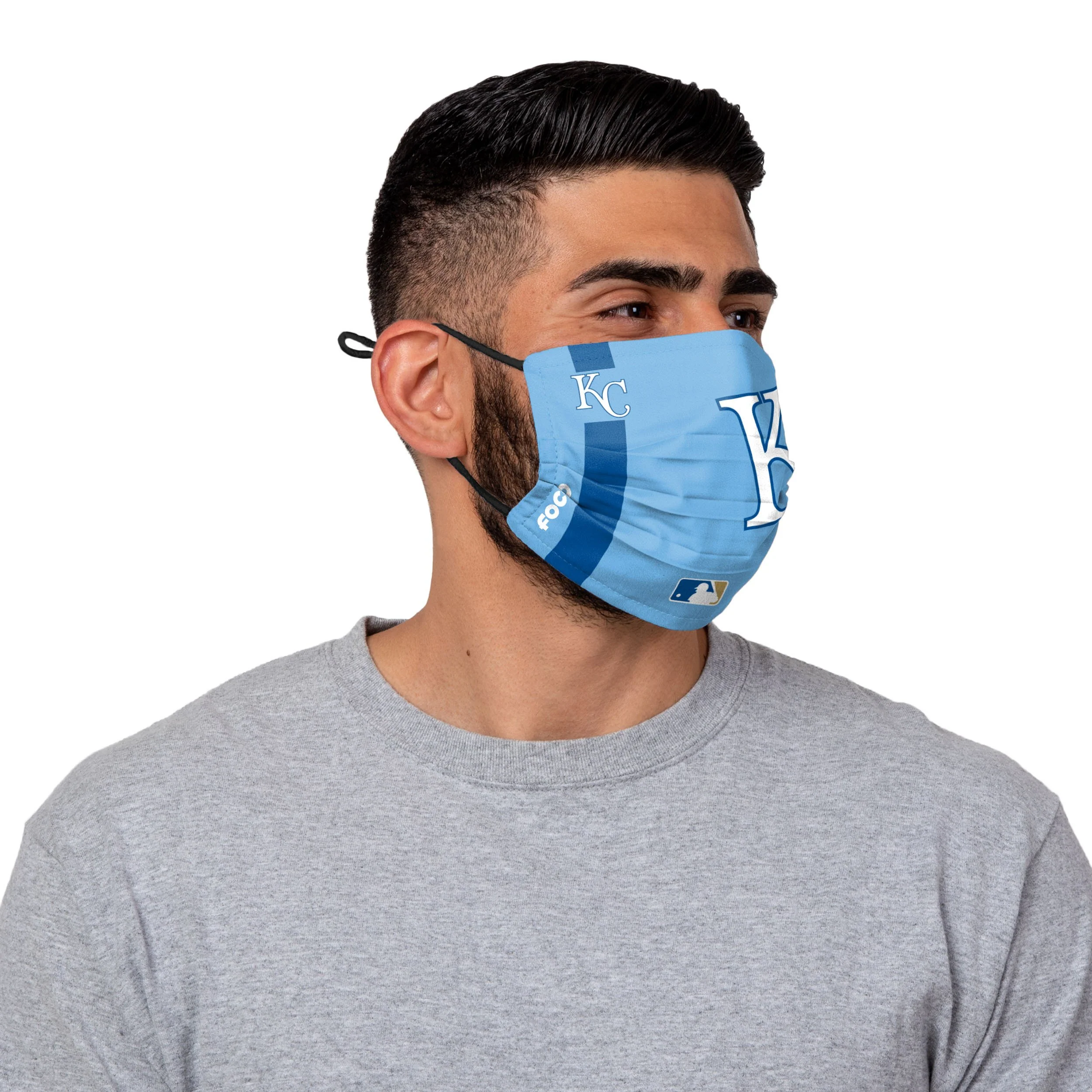 Kansas City Royals MLB On-Field Adjustable Powder Blue Face Cover - Image 2