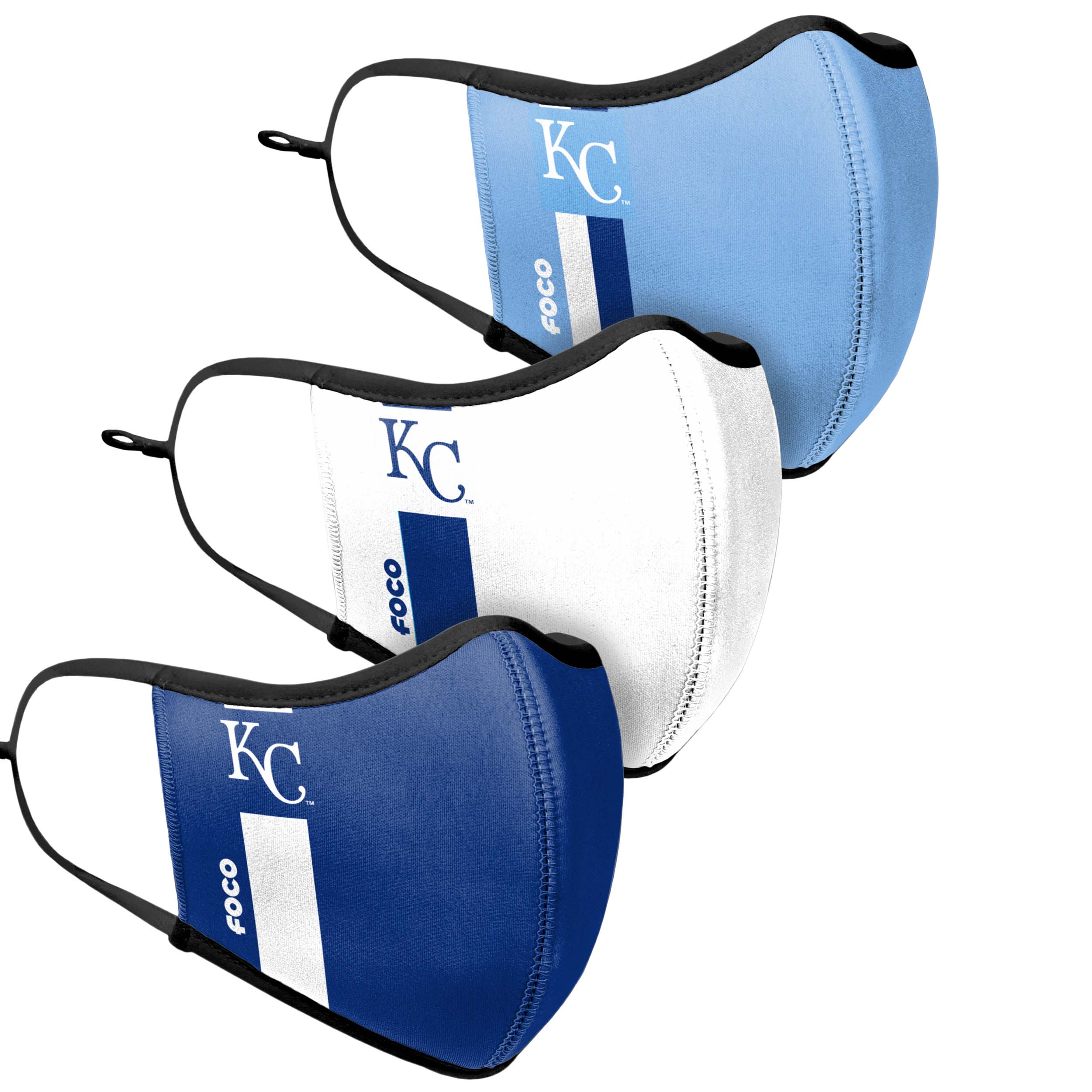 Kansas City Royals MLB Sport 3 Pack Face Cover - Image 3
