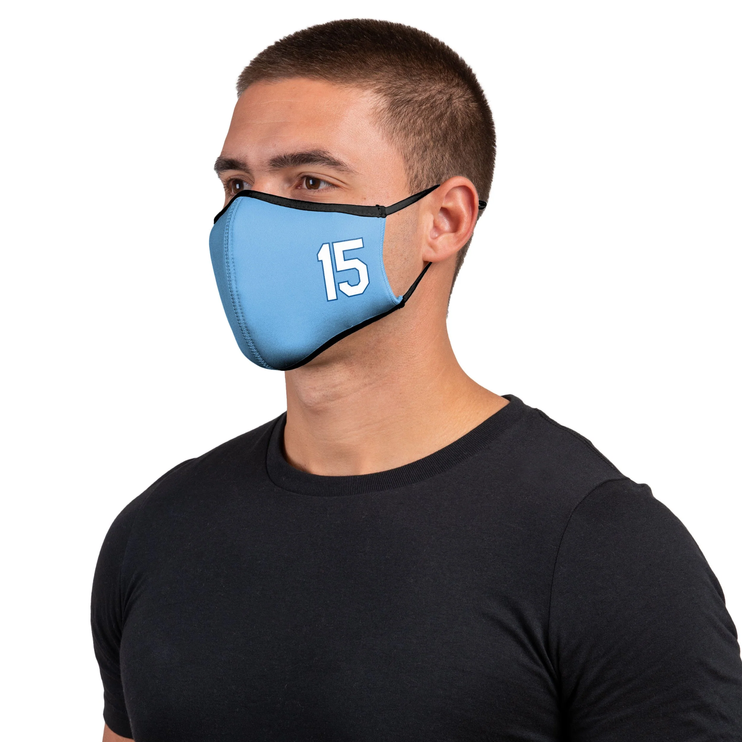 Kansas City Royals MLB Whit Merrifield On-Field Adjustable Powder Blue Sport Face Cover - Image 2