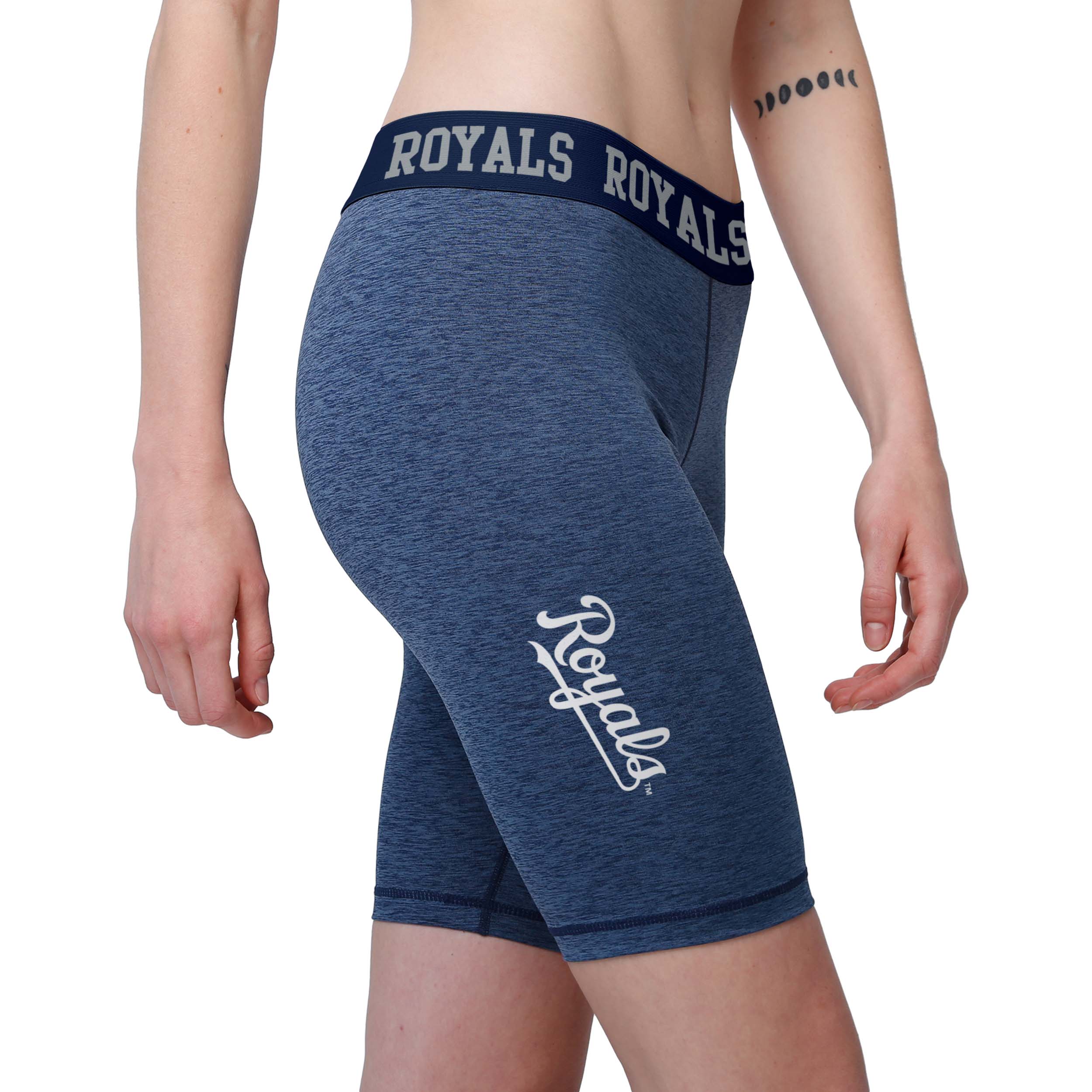 Kansas City Royals MLB Womens Team Color Static Bike Shorts - Image 2