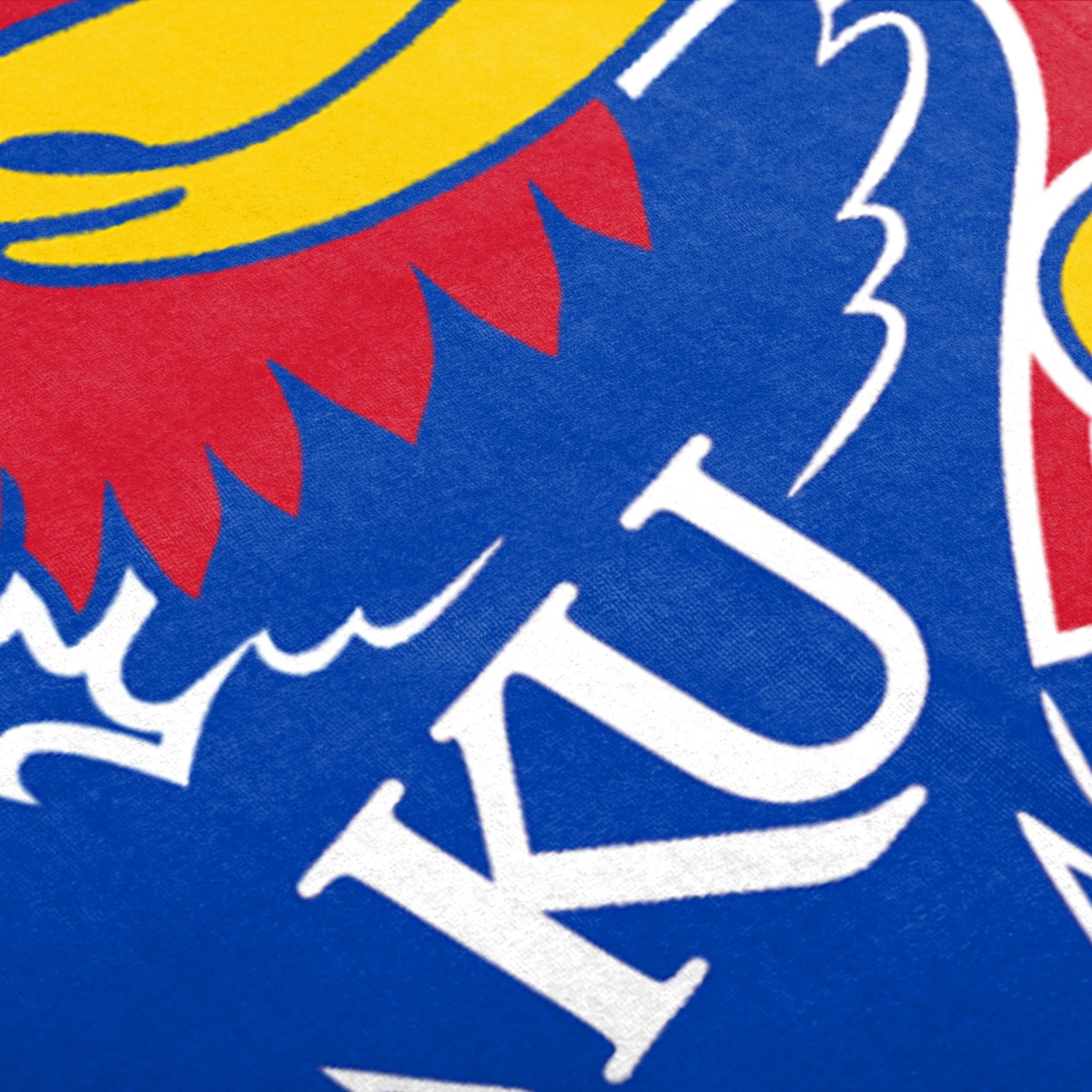 Kansas Jayhawks NCAA Big Logo Beach Towel - Image 2