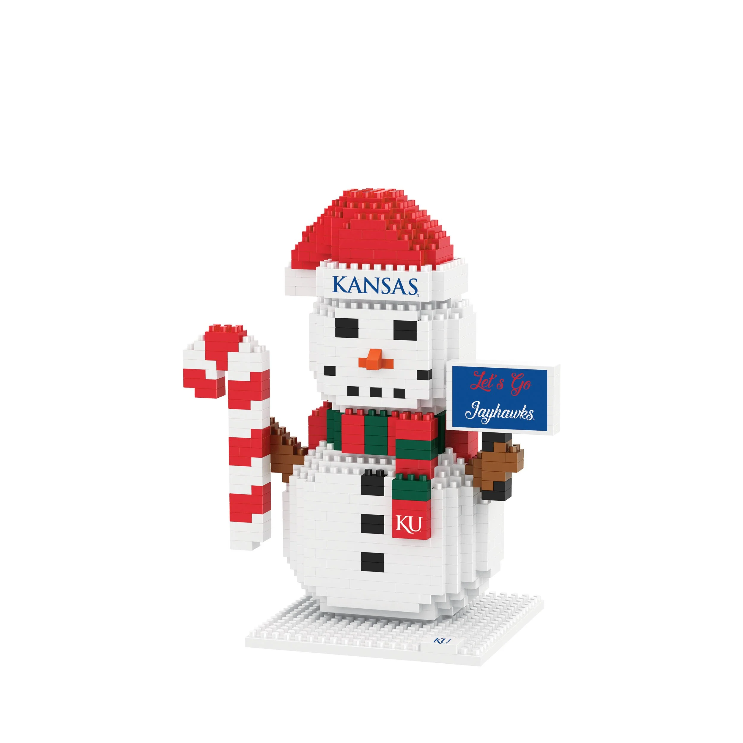 Kansas Jayhawks NCAA BRXLZ Snowman