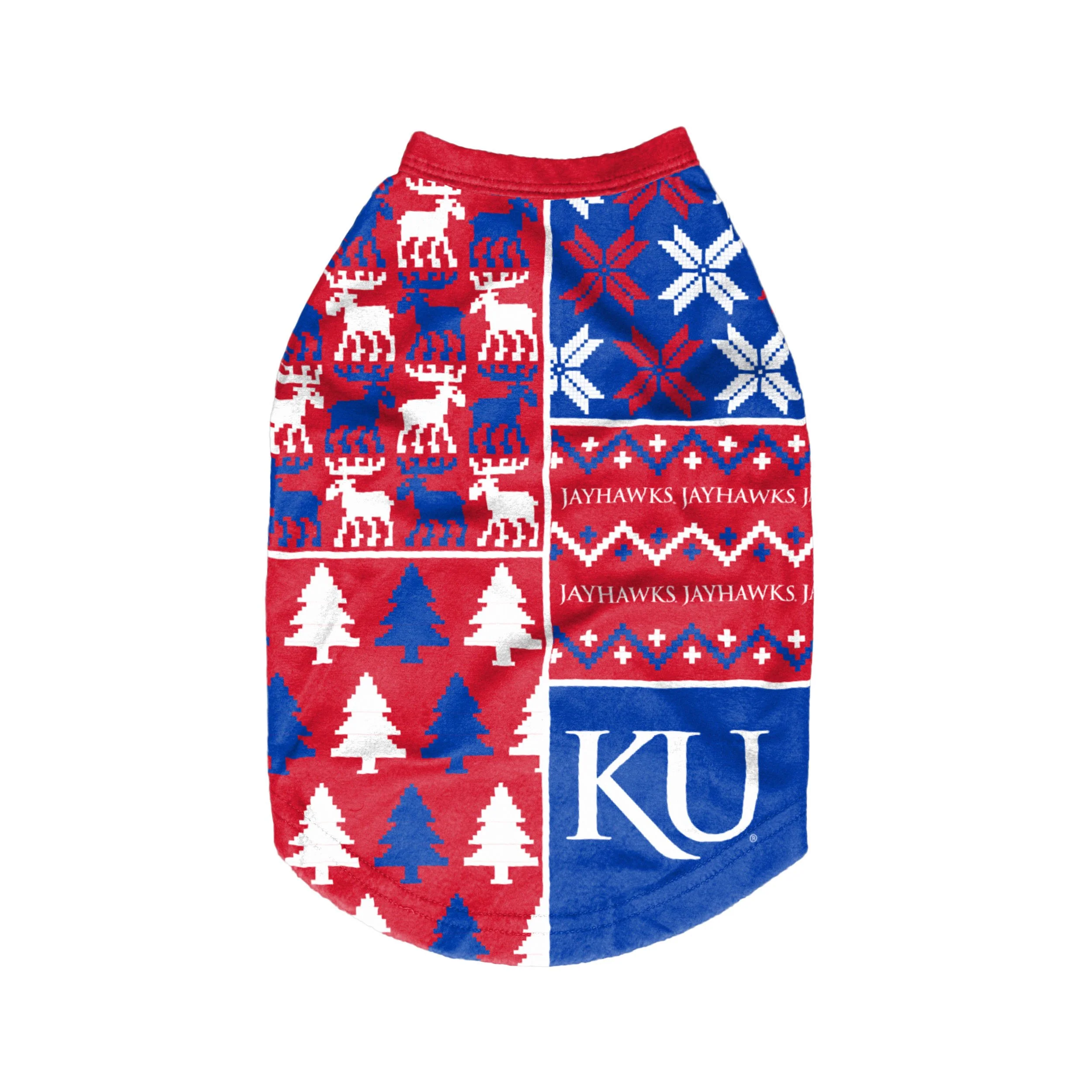Kansas Jayhawks NCAA Busy Block Dog Sweater - Image 2