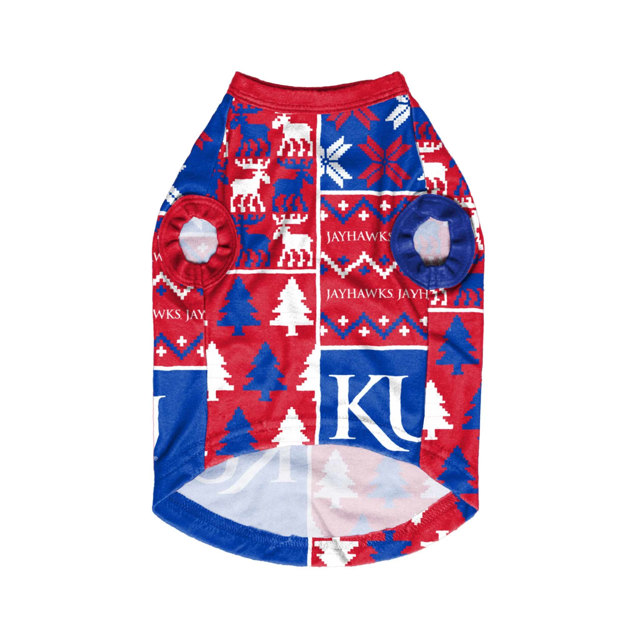 Kansas Jayhawks NCAA Busy Block Dog Sweater - Image 3