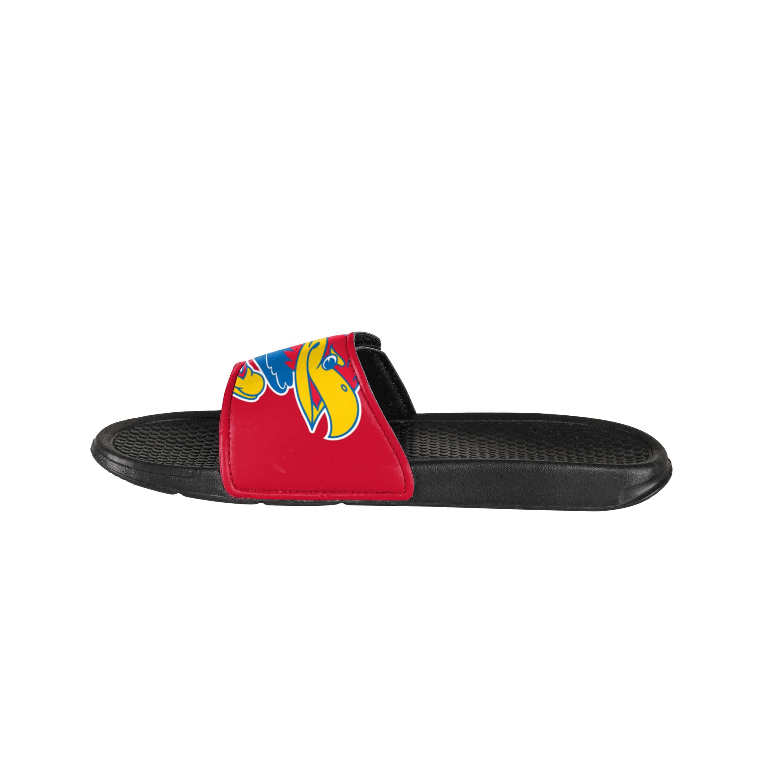 Kansas Jayhawks NCAA Mens Cropped Big Logo Slide - Image 4