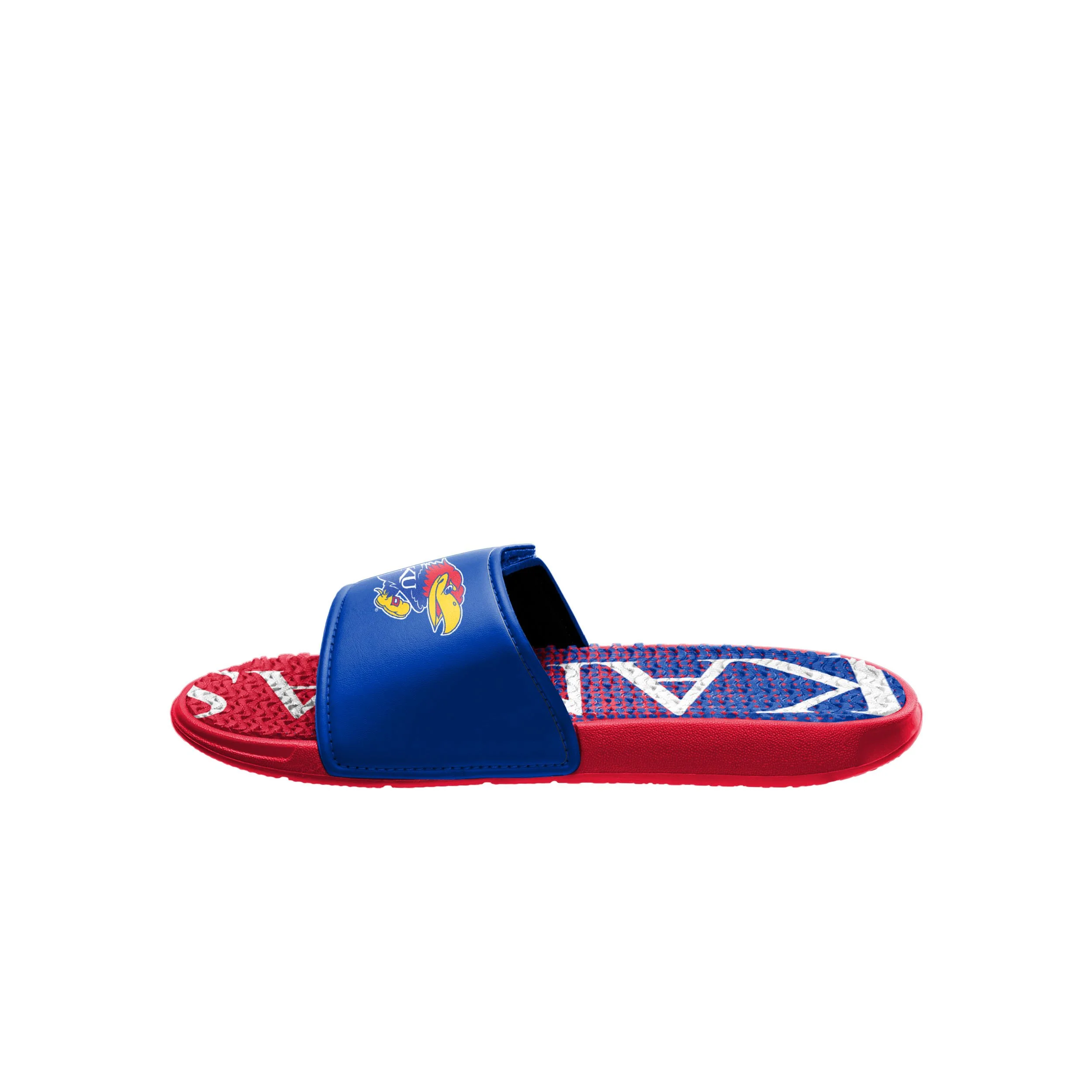 Kansas Jayhawks NCAA Mens Gradient Wordmark Gel Slide - Image 4