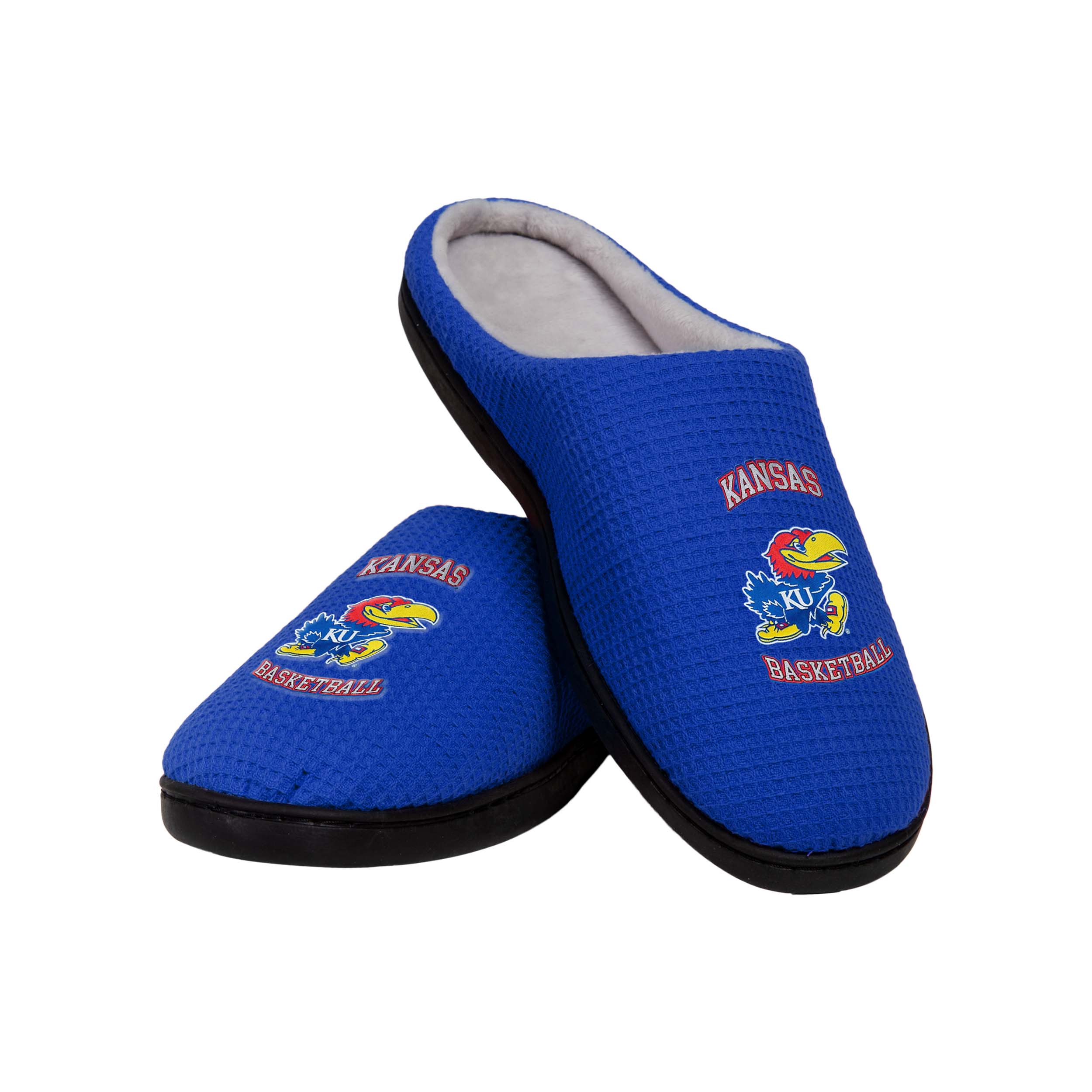 Kansas Jayhawks NCAA Mens Memory Foam Slide Slippers