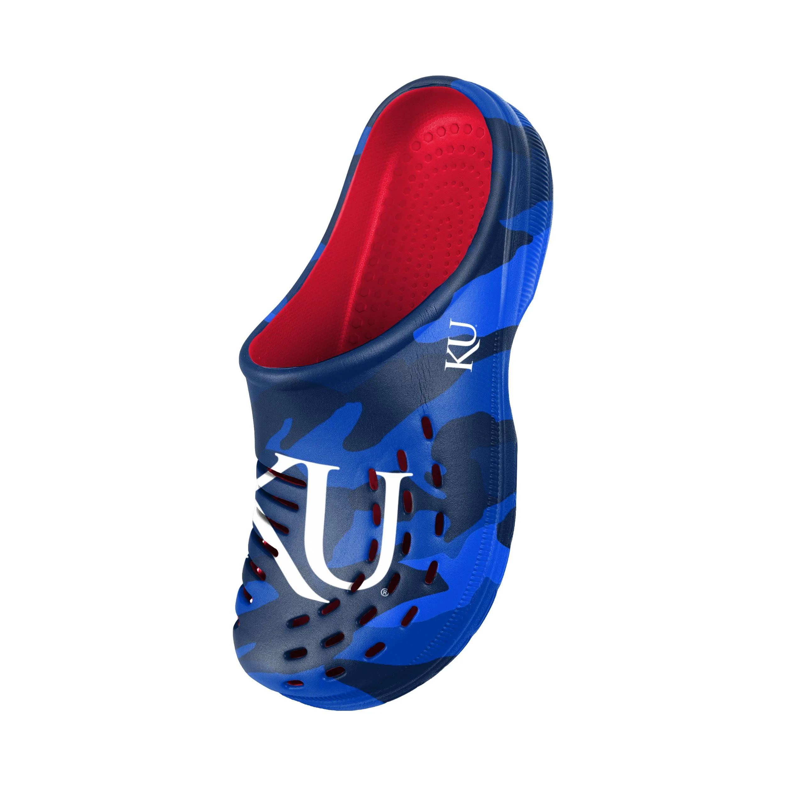 Kansas Jayhawks NCAA Mens Tonal Camo Clog - Image 3