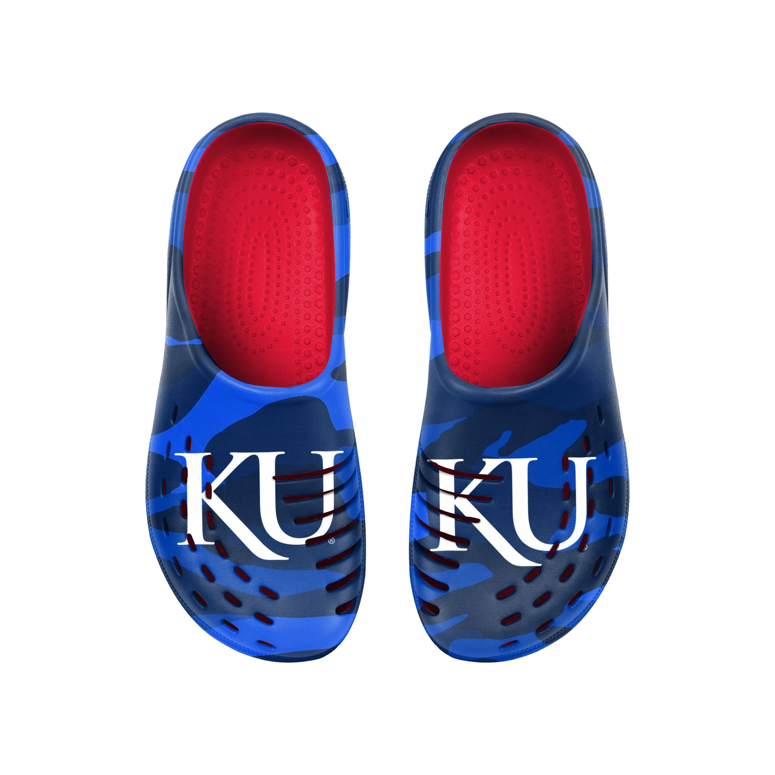 Kansas Jayhawks NCAA Mens Tonal Camo Clog - Image 4