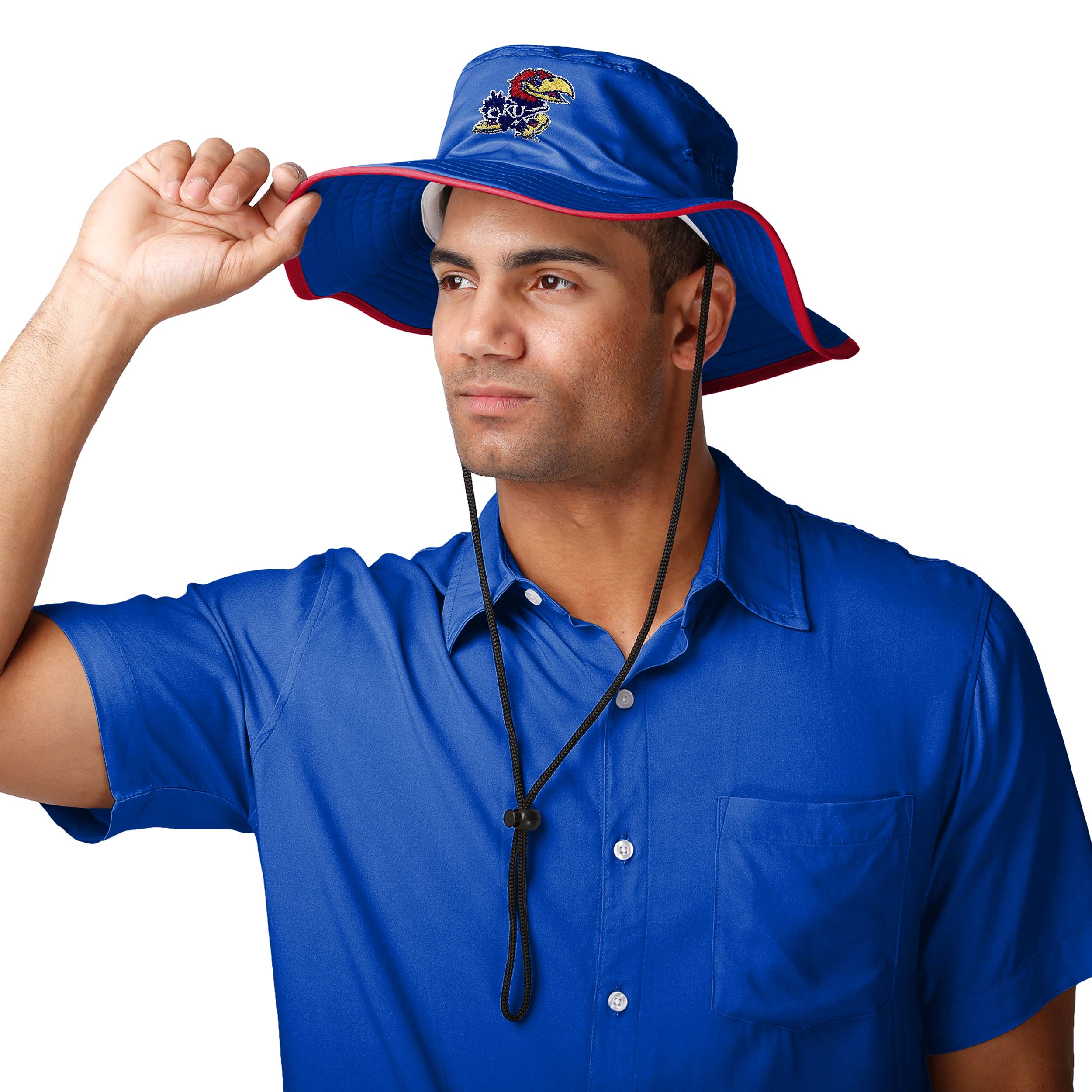 Kansas Jayhawks NCAA Solid Boonie Hat - Image 2