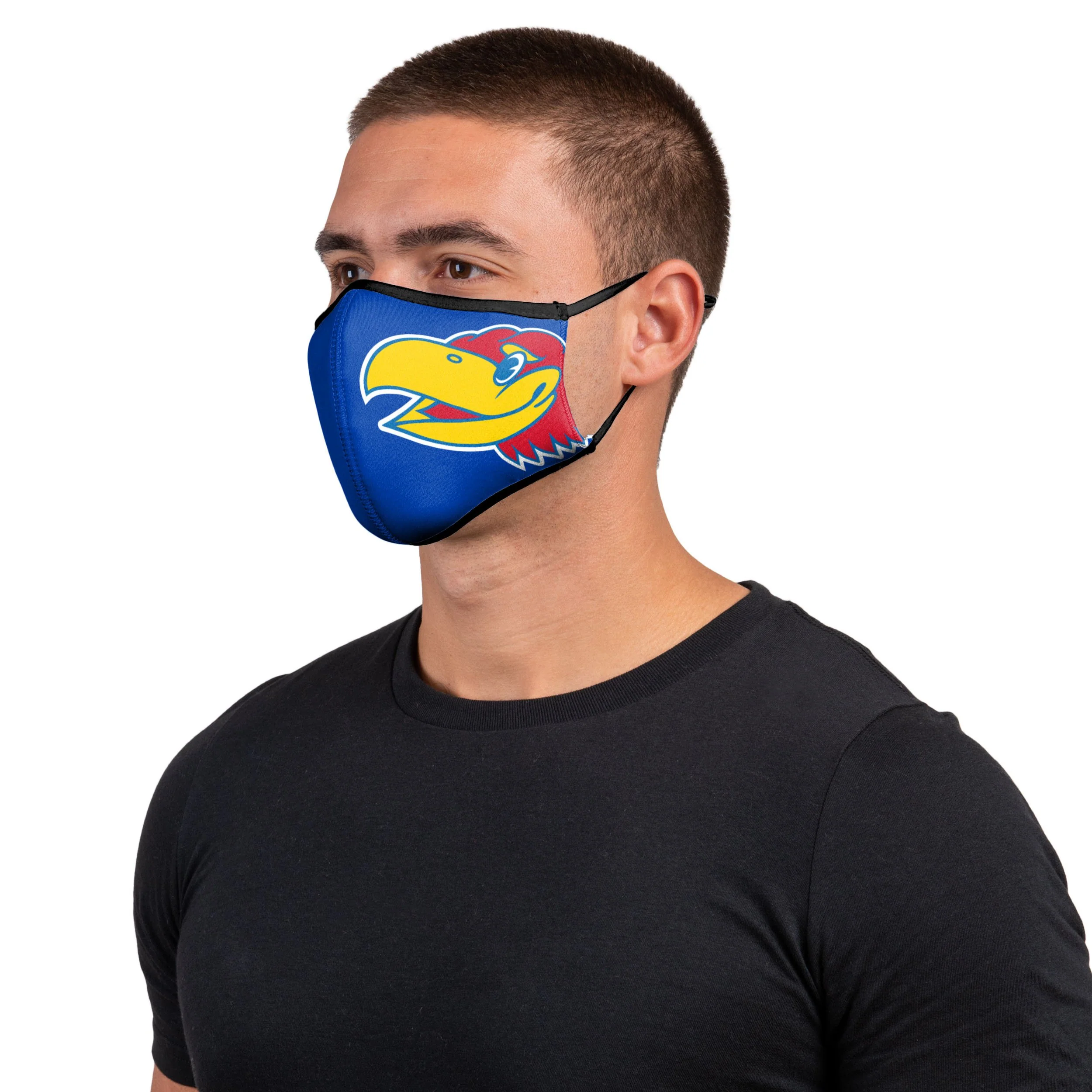 Kansas Jayhawks NCAA Sport 3 Pack Face Cover - Image 2