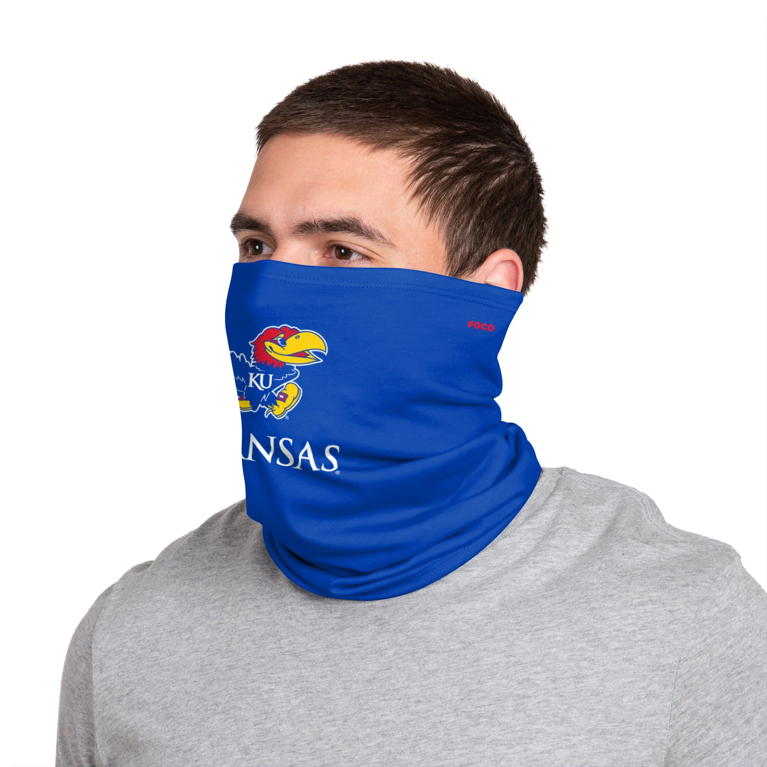 Kansas Jayhawks NCAA Team Logo Stitched Gaiter Scarf - Image 4