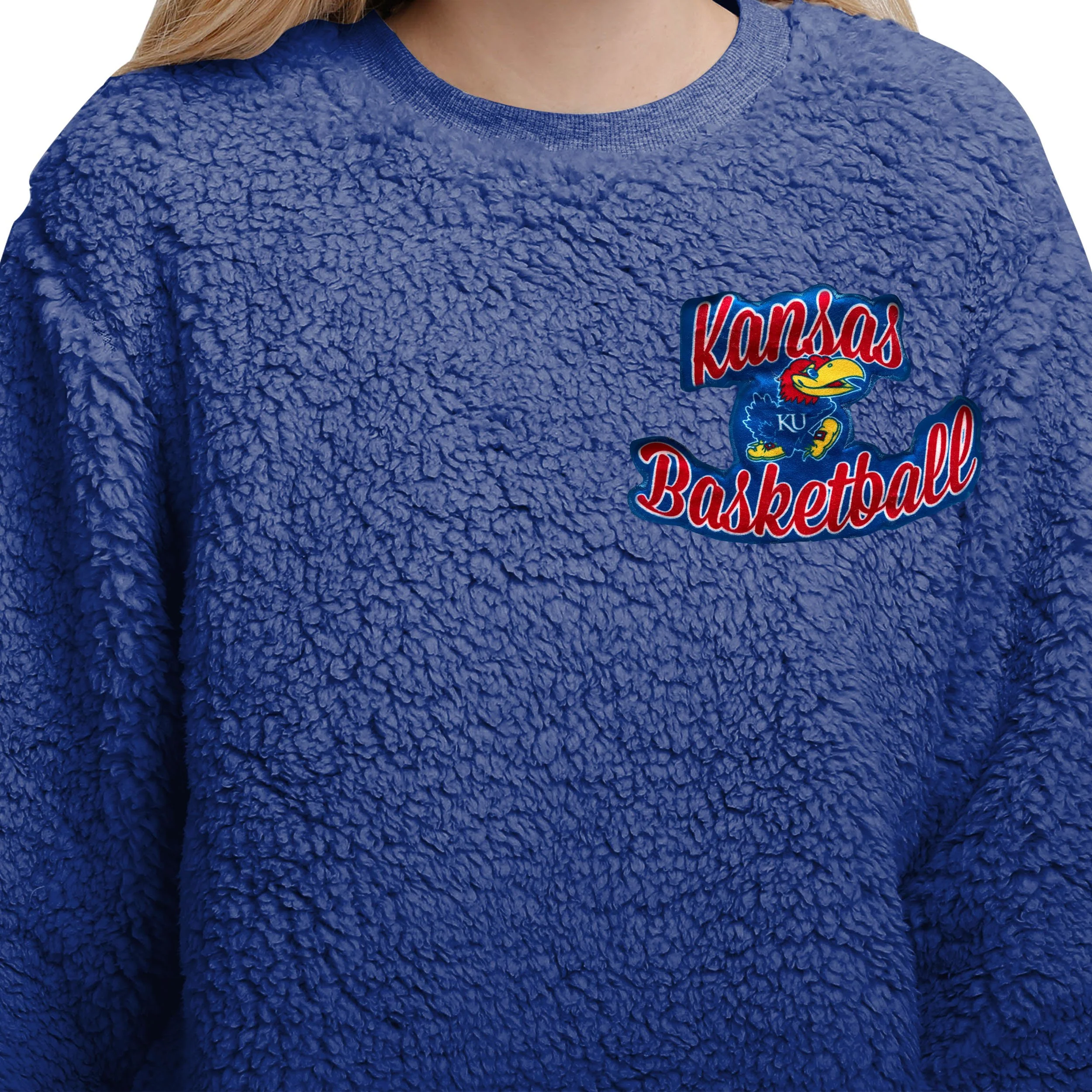 Kansas Jayhawks NCAA Womens Sherpa Lounge Set - Image 3