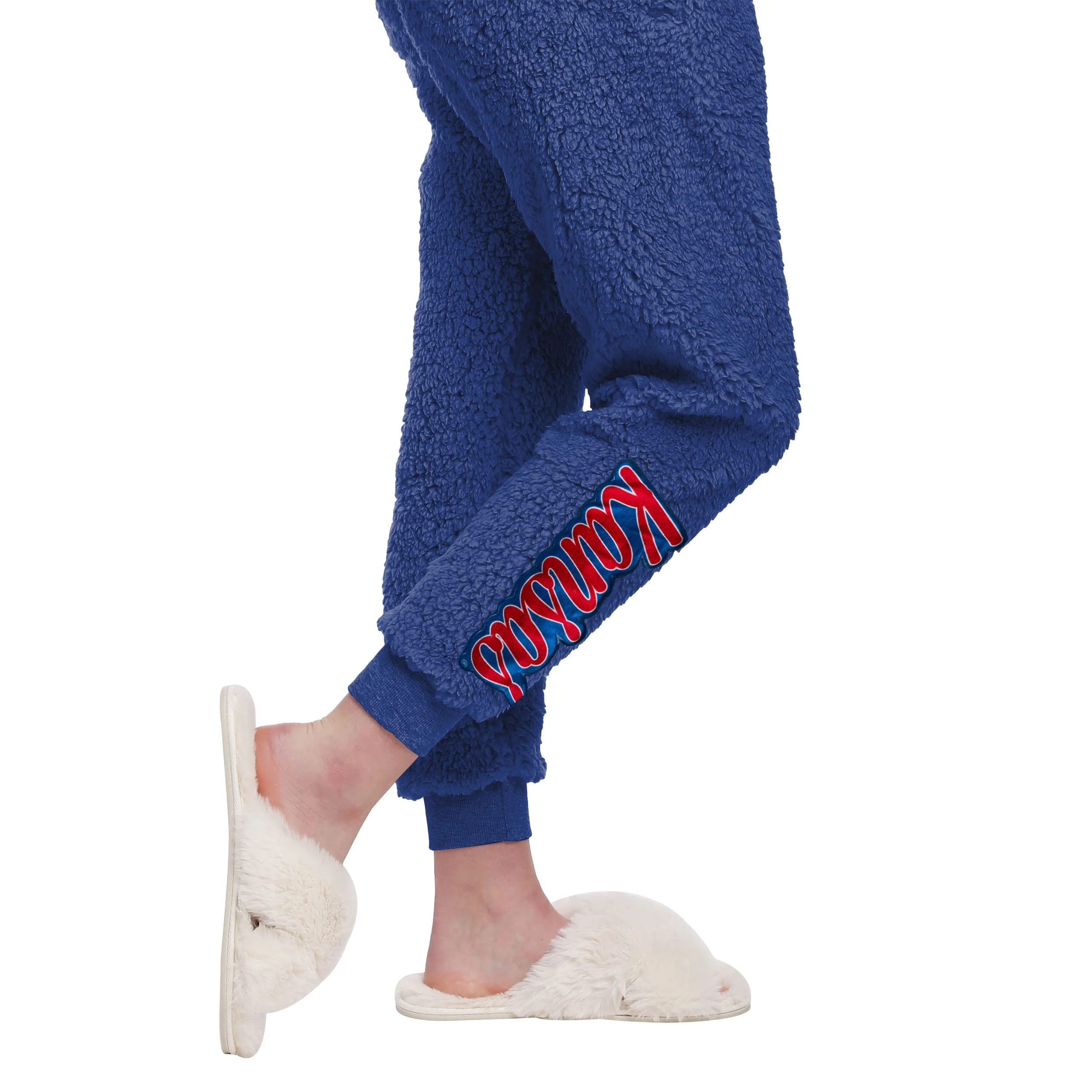 Kansas Jayhawks NCAA Womens Sherpa Lounge Set - Image 5