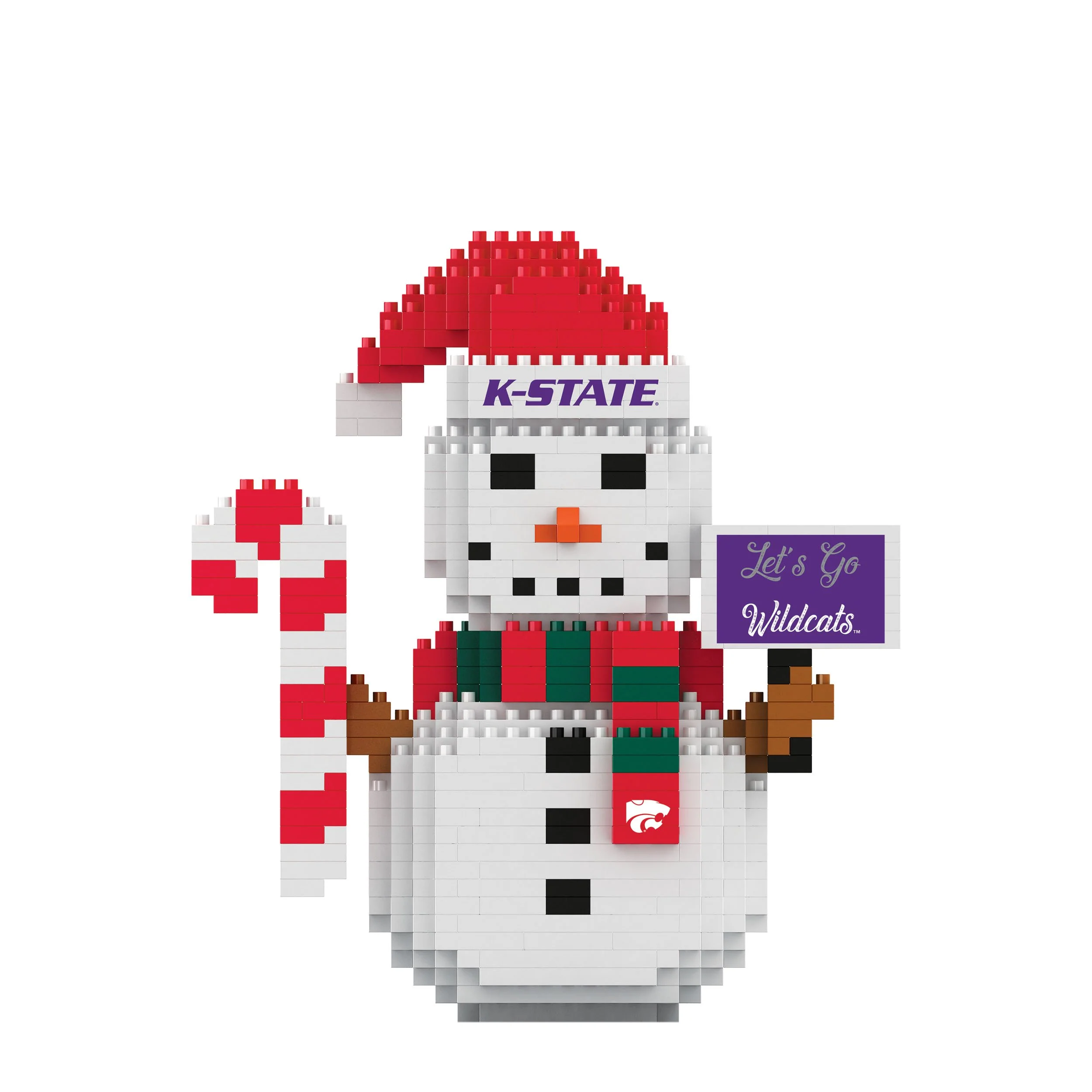 Kansas State Wildcats NCAA BRXLZ Snowman - Image 2