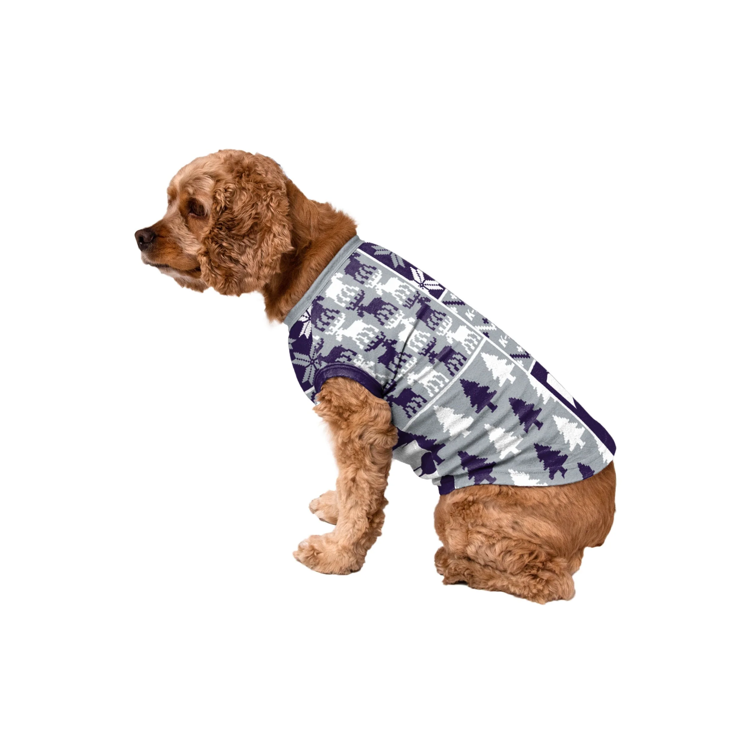 Kansas State Wildcats NCAA Busy Block Dog Sweater