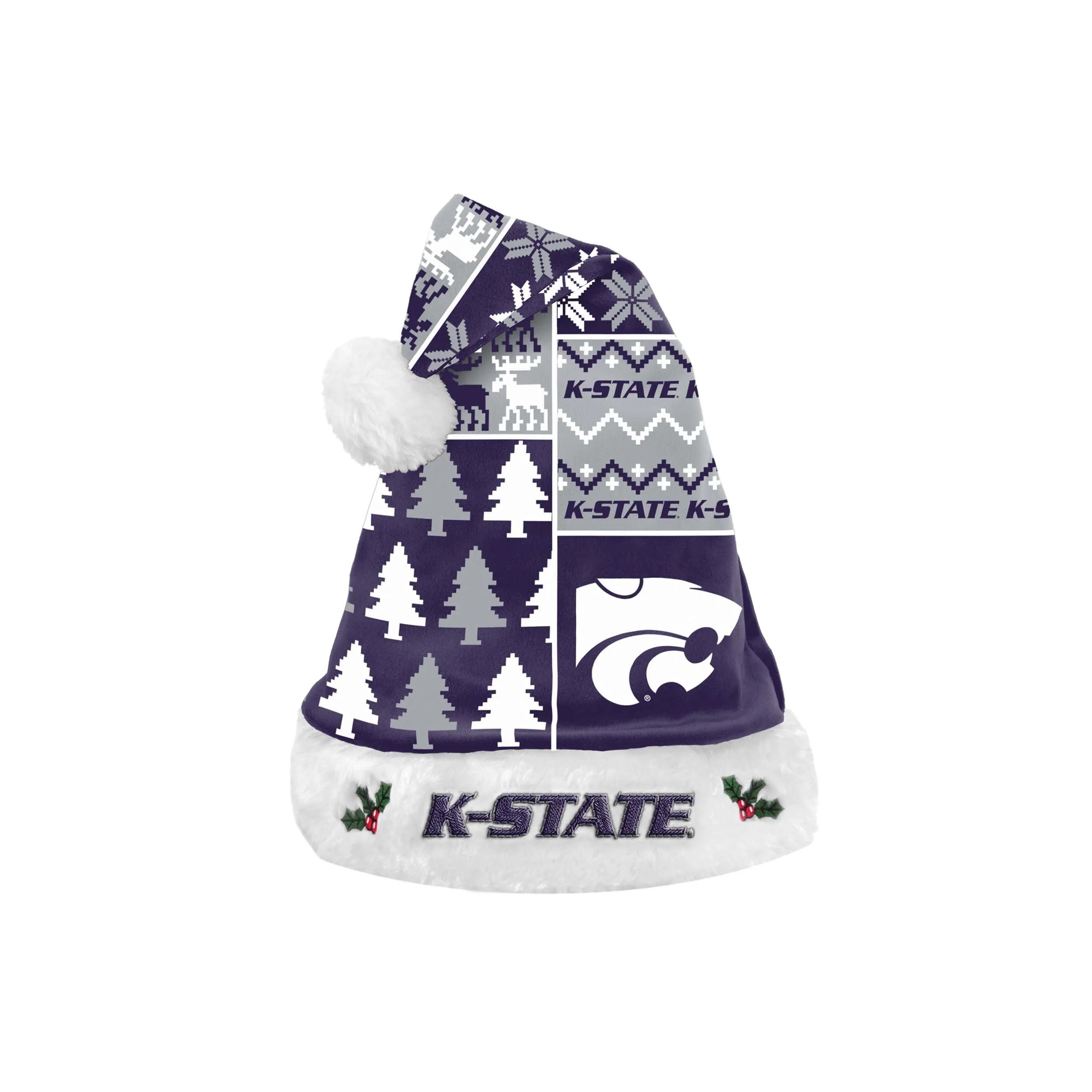 Kansas State Wildcats NCAA Busy Block Family Holiday Pajamas - Image 7