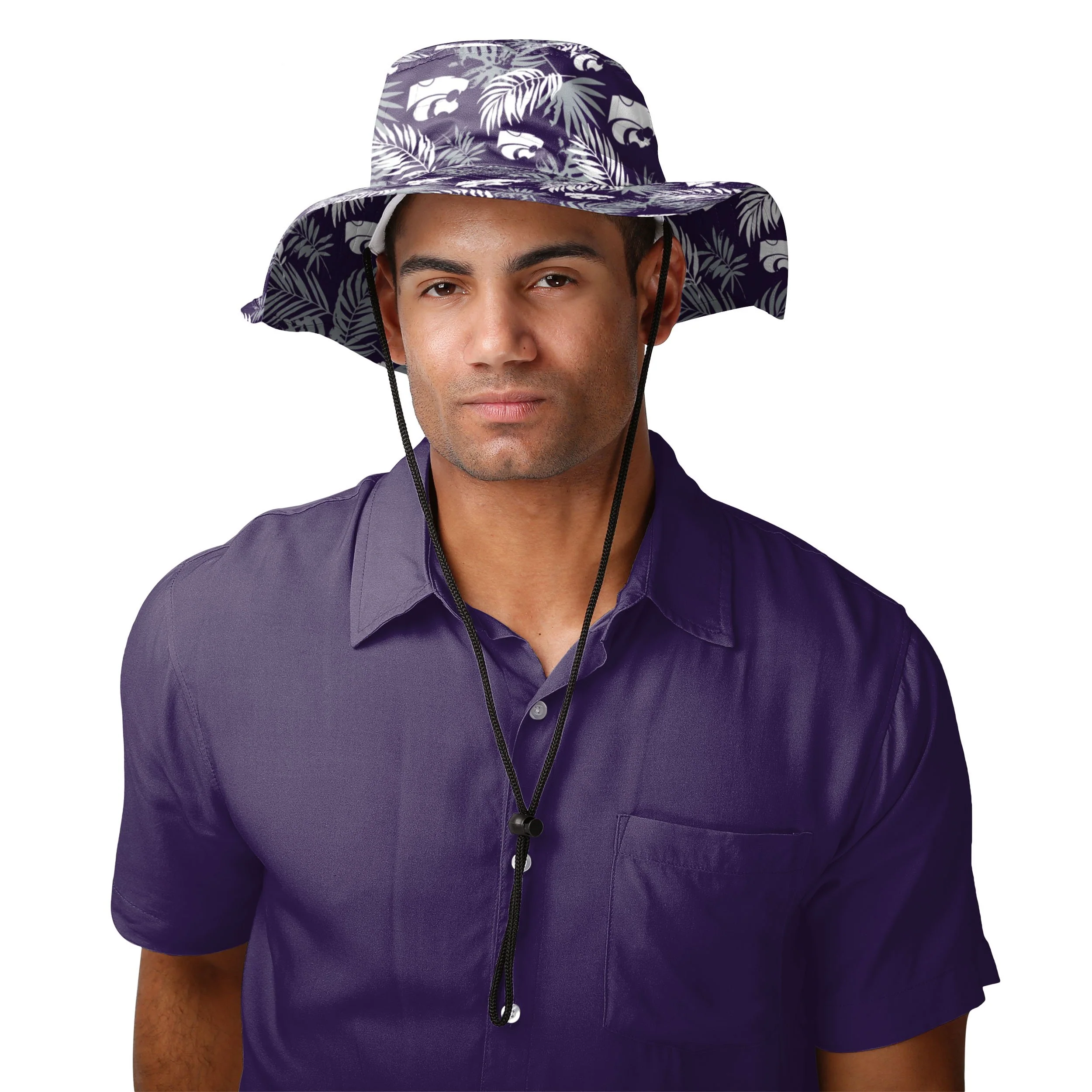 Kansas State Wildcats NCAA Floral Boonie Hat - Image 2