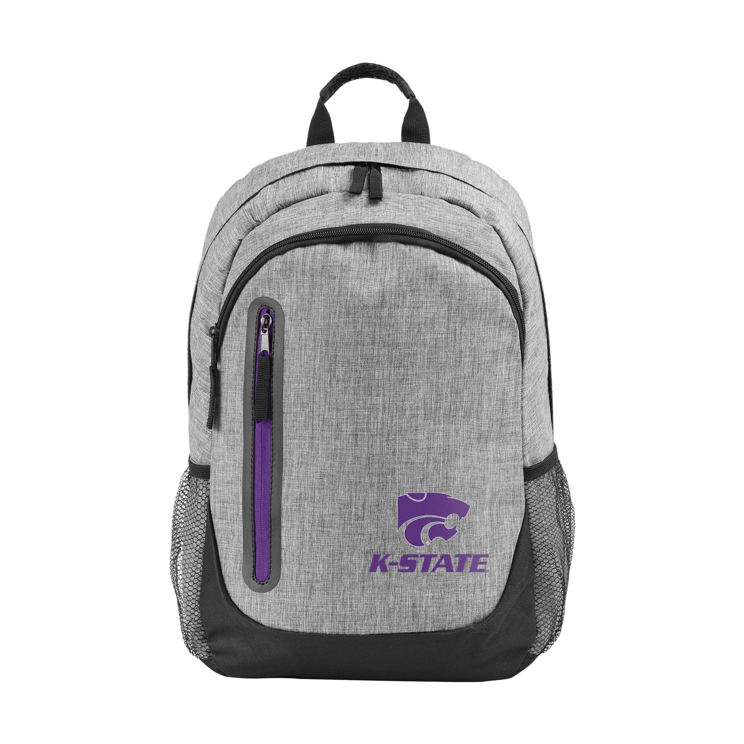 Kansas State Wildcats NCAA Heather Grey Bold Color Backpack