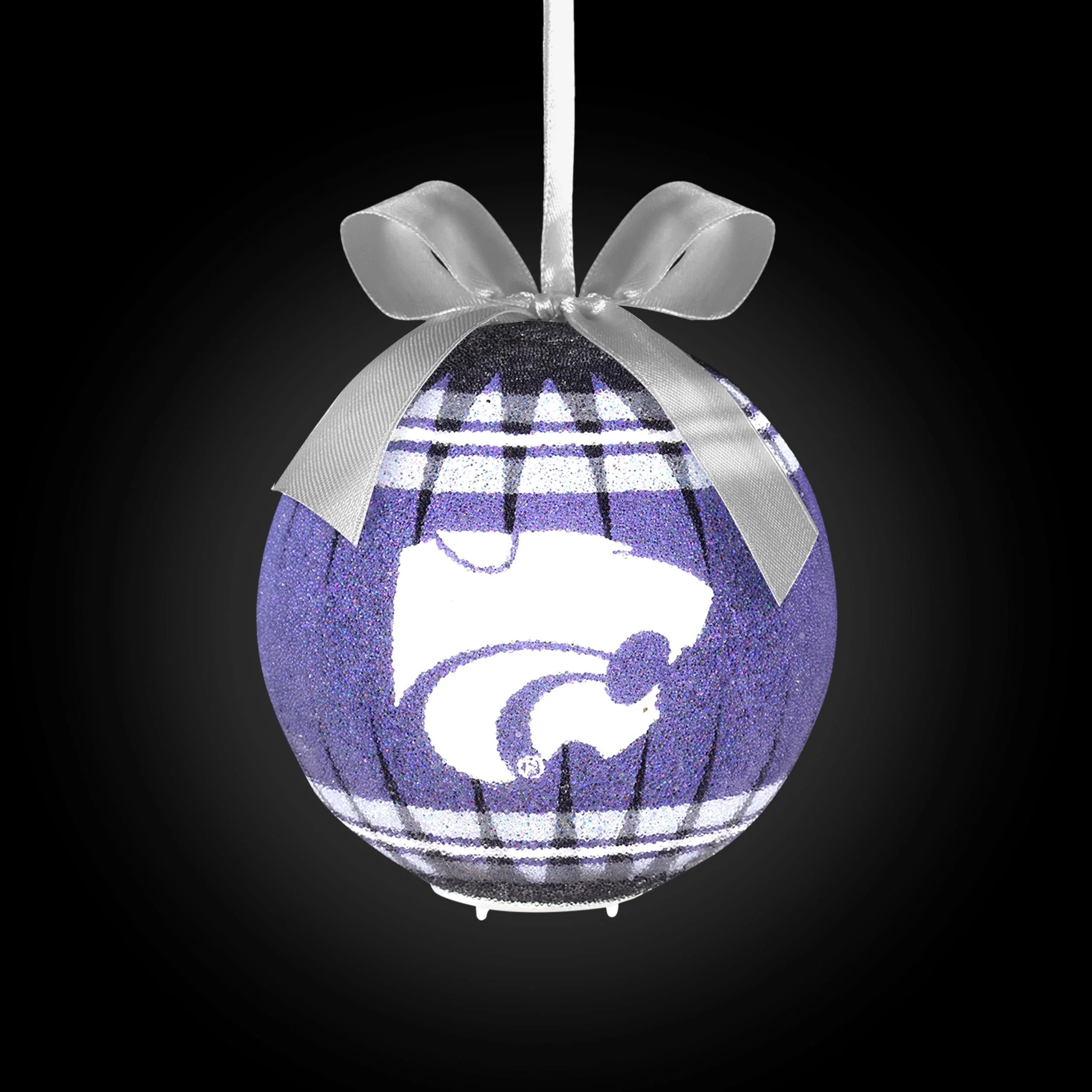 Kansas State Wildcats NCAA LED Shatterproof Ball Ornament - Image 2