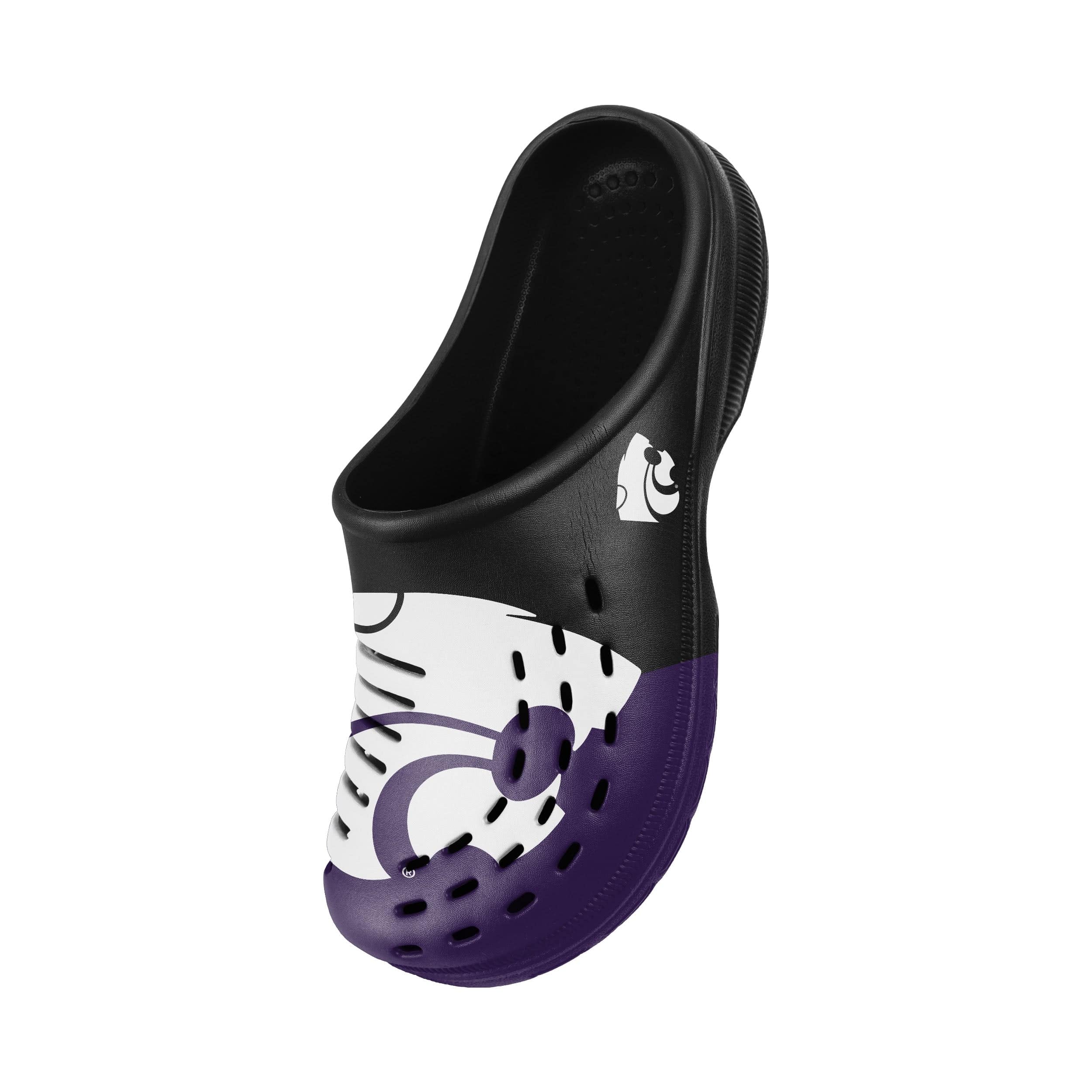 Kansas State Wildcats NCAA Mens Colorblock Big Logo Clog - Image 3