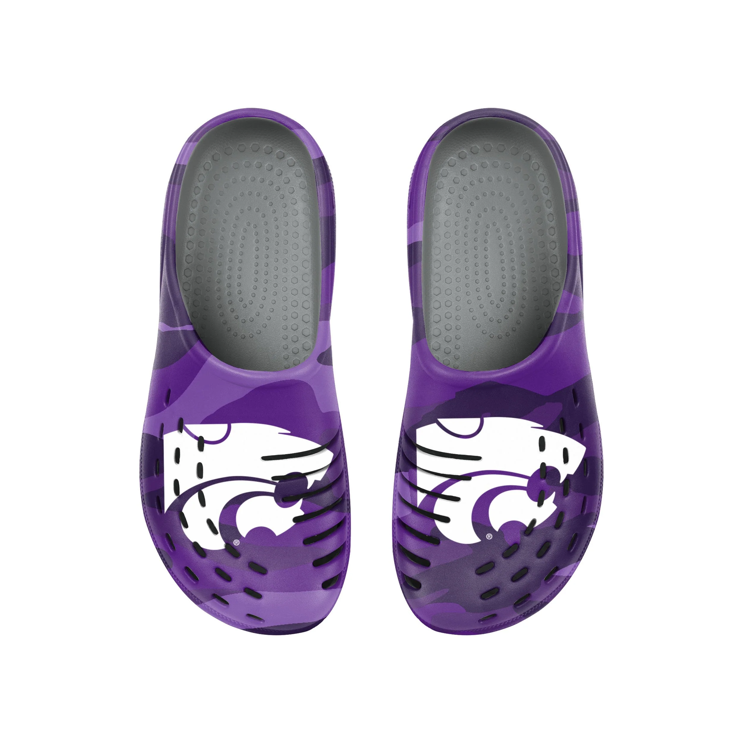 Kansas State Wildcats NCAA Mens Tonal Camo Clog - Image 4