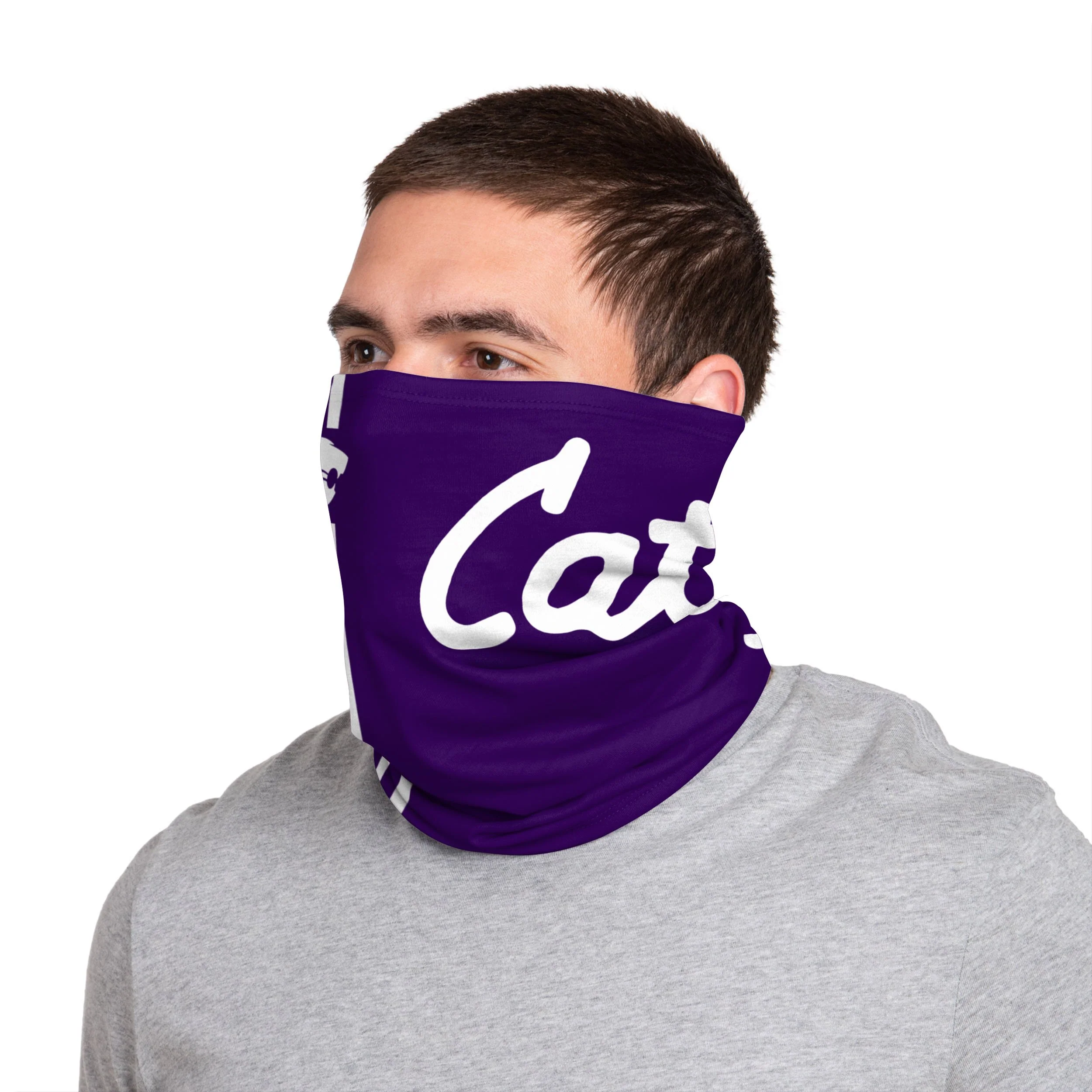 Kansas State Wildcats NCAA On-Field Sideline Logo Retro Gaiter Scarf - Image 2
