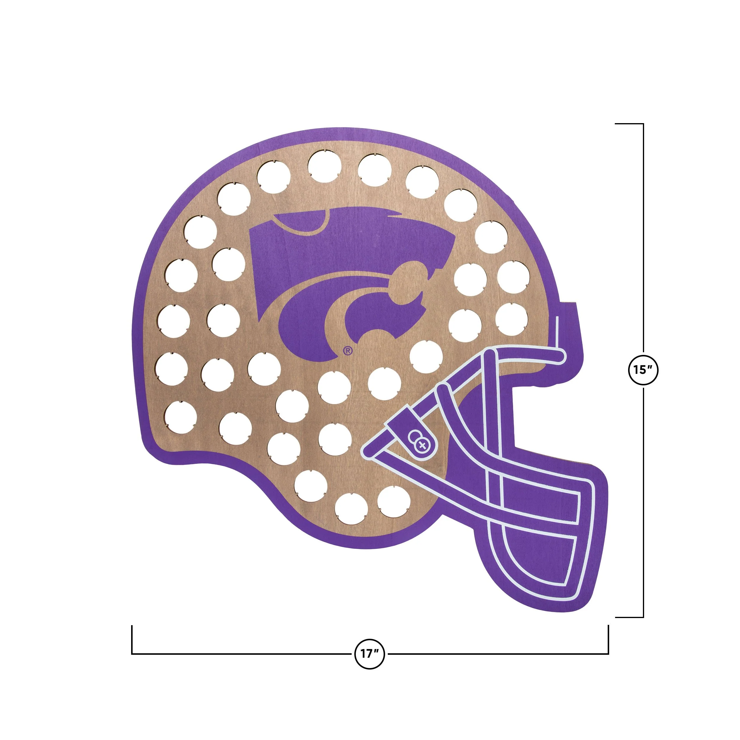 Kansas State Wildcats NCAA Push Bottle Cap Wall Sign - Image 3