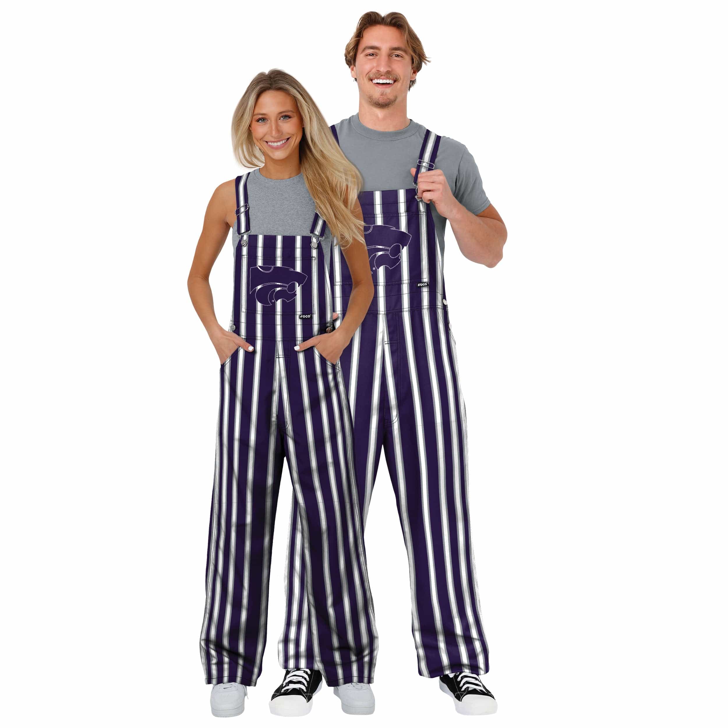 Kansas State Wildcats NCAA Womens Sideline Spirit Bib Overalls - Image 3