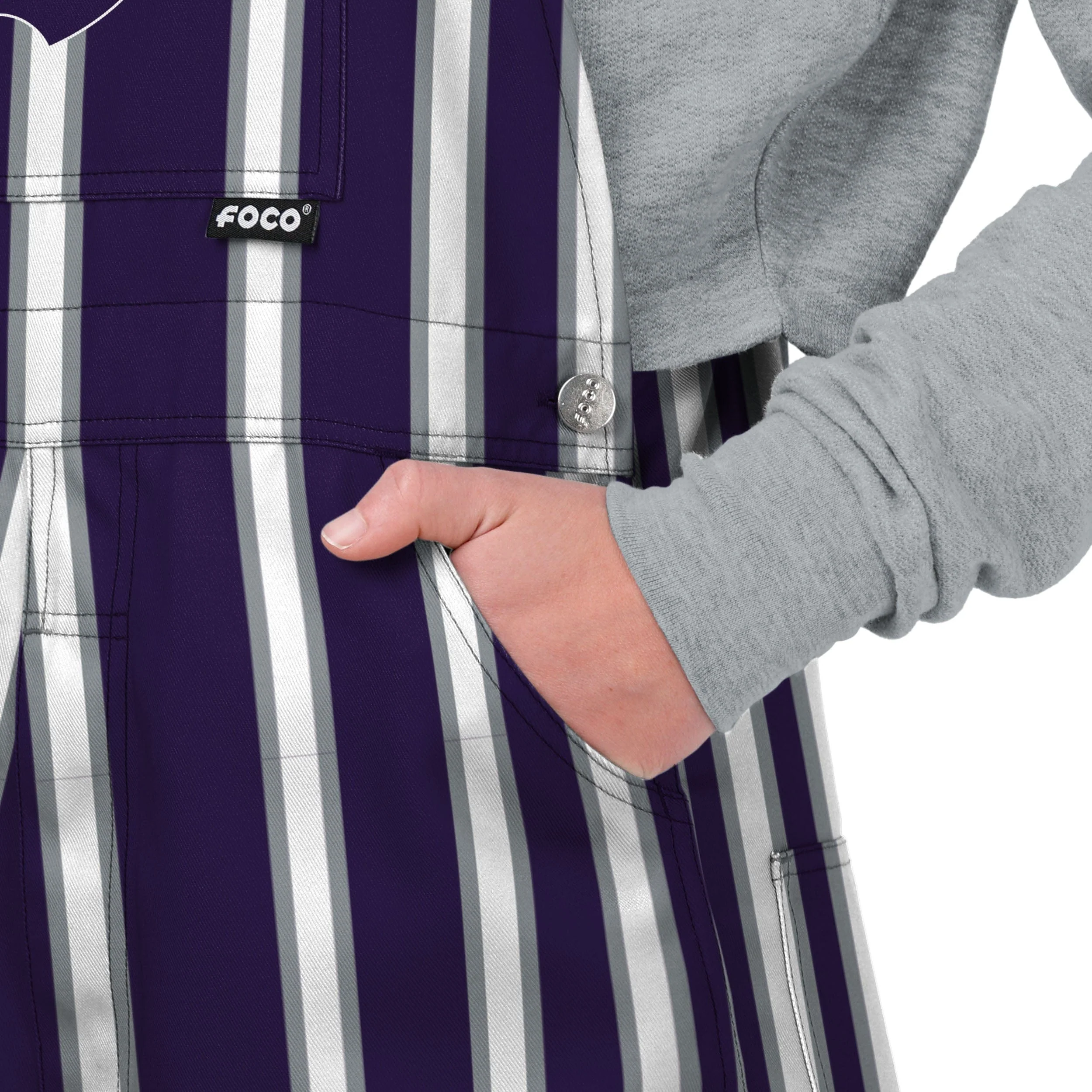 Kansas State Wildcats NCAA Womens Sideline Spirit Bib Overalls - Image 5