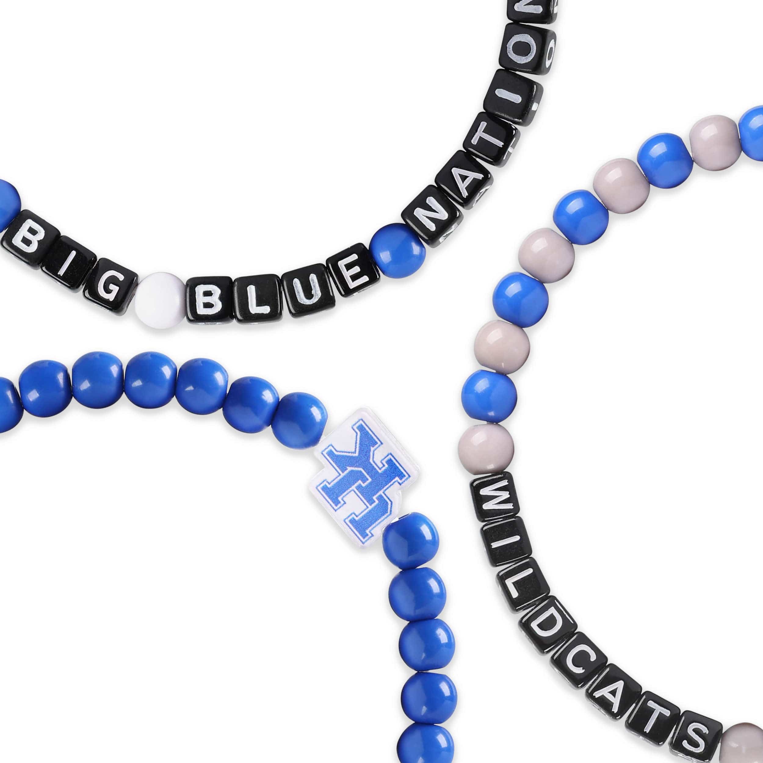 Kentucky Wildcats NCAA 3 Pack Beaded Friendship Bracelet - Image 2
