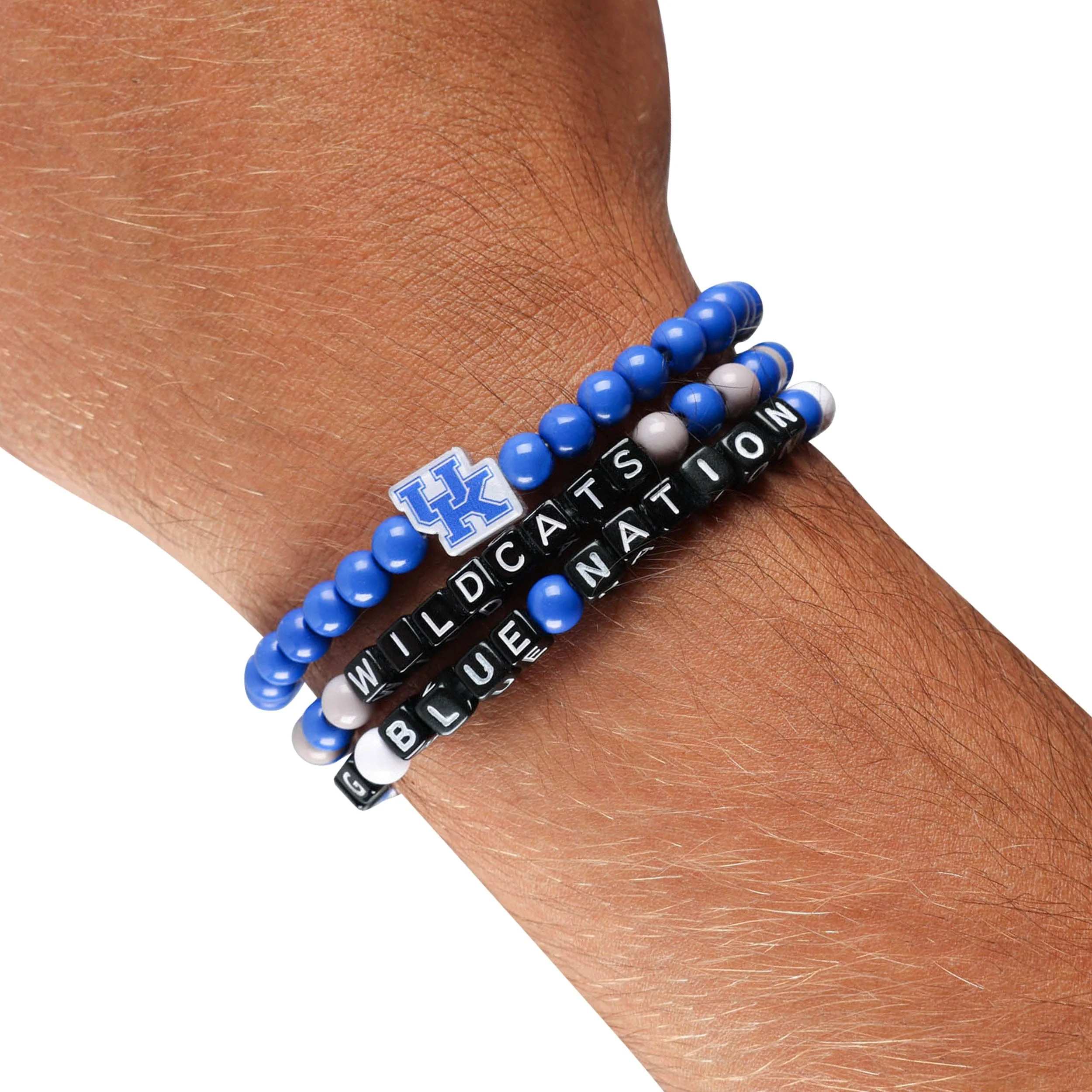 Kentucky Wildcats NCAA 3 Pack Beaded Friendship Bracelet - Image 4