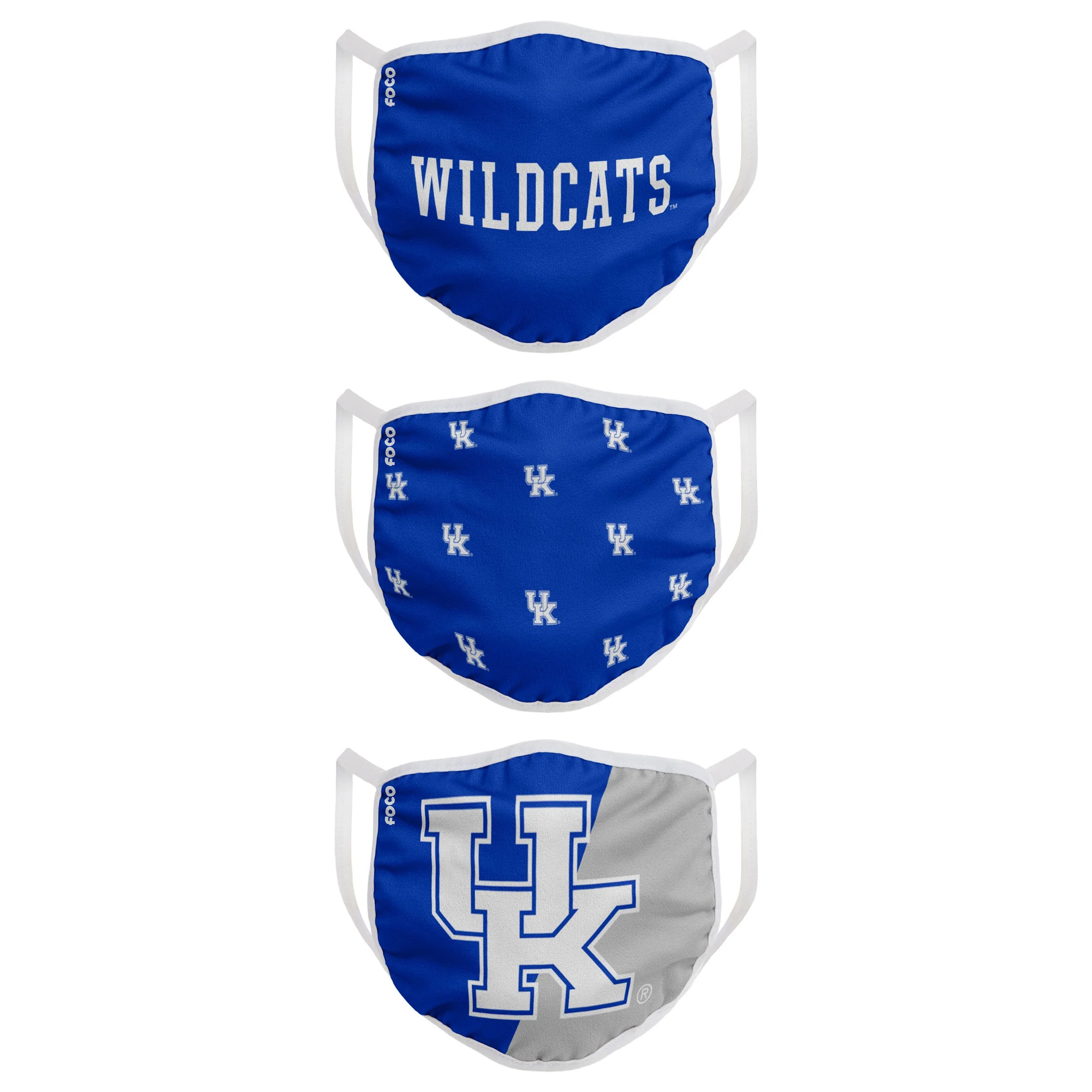 Kentucky Wildcats NCAA 3 Pack Face Cover - Image 2