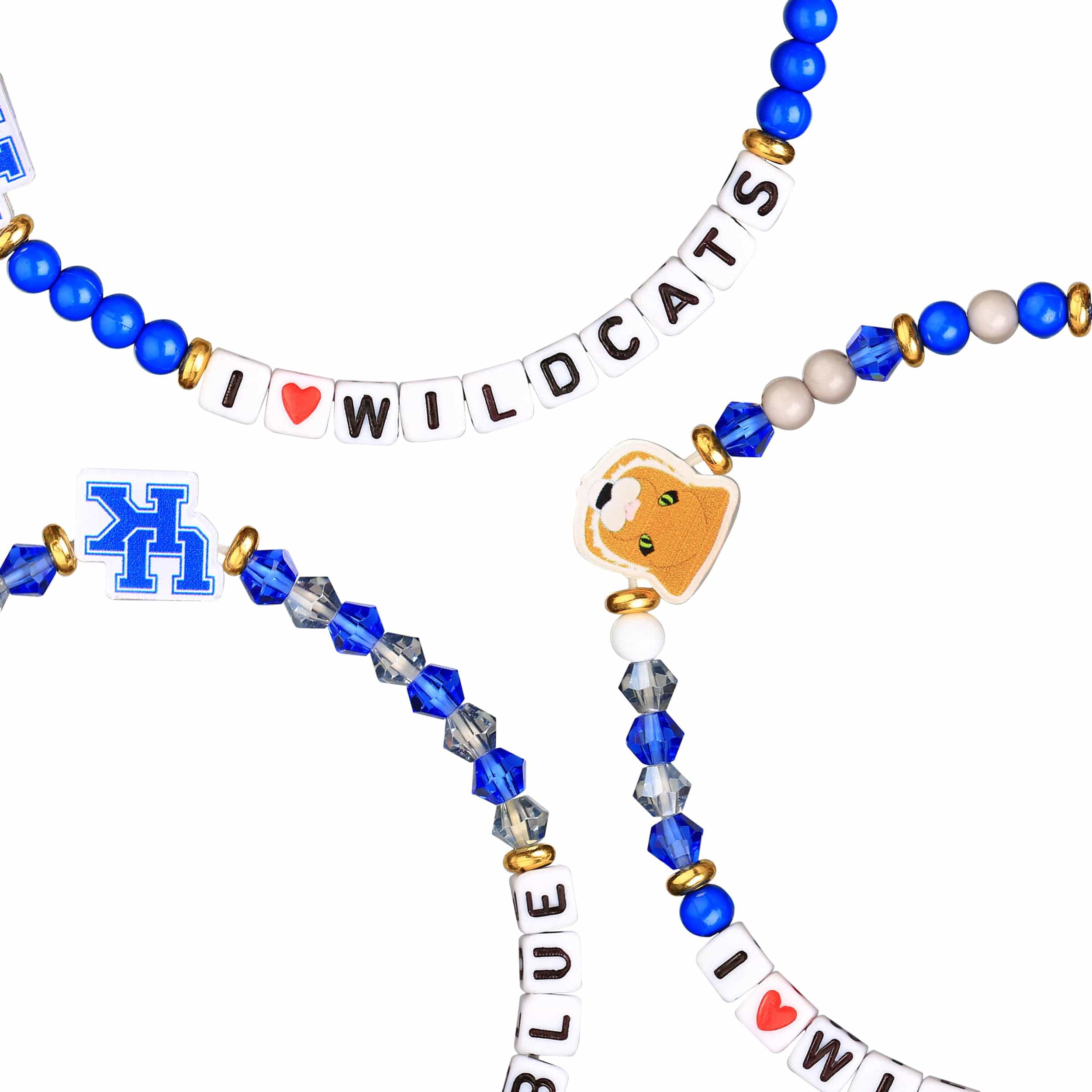 Kentucky Wildcats NCAA 3 Pack Friendship Bracelet - Image 2