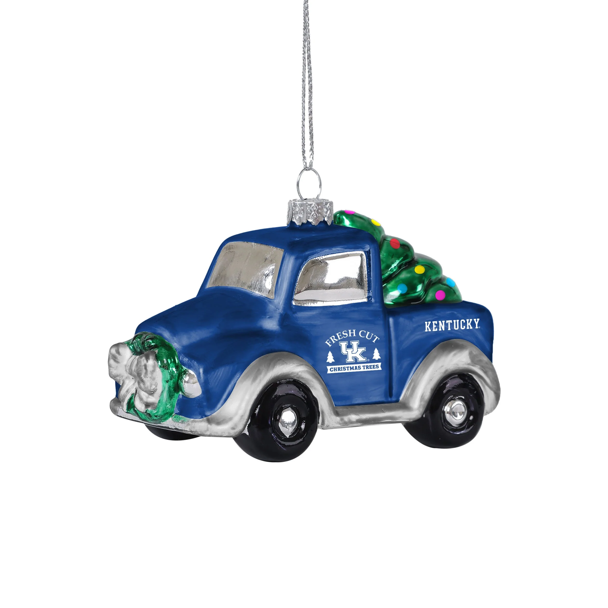 Kentucky Wildcats NCAA Blown Glass Truck Ornament - Image 2