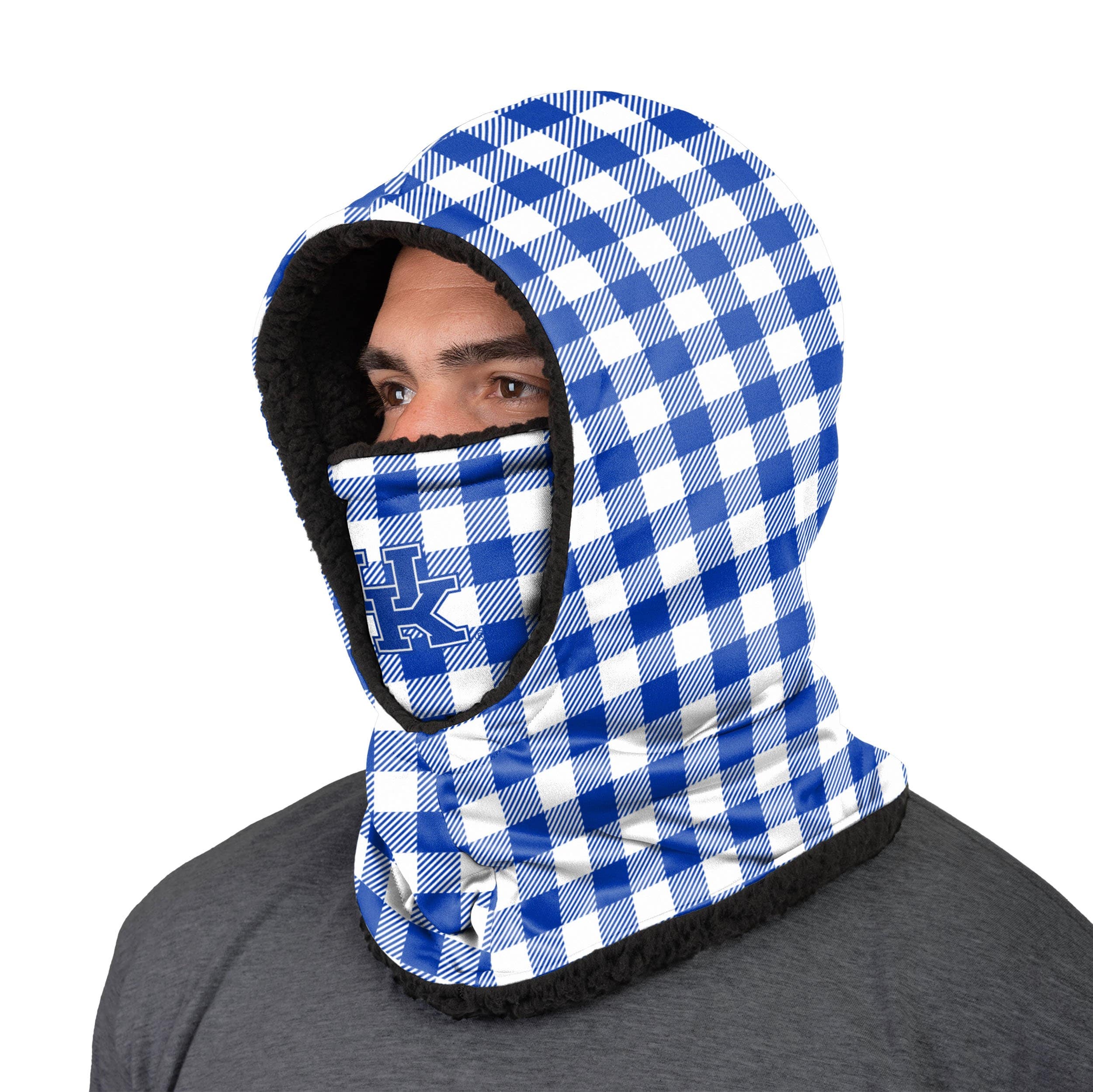Kentucky Wildcats NCAA Plaid Hooded Gaiter - Image 2