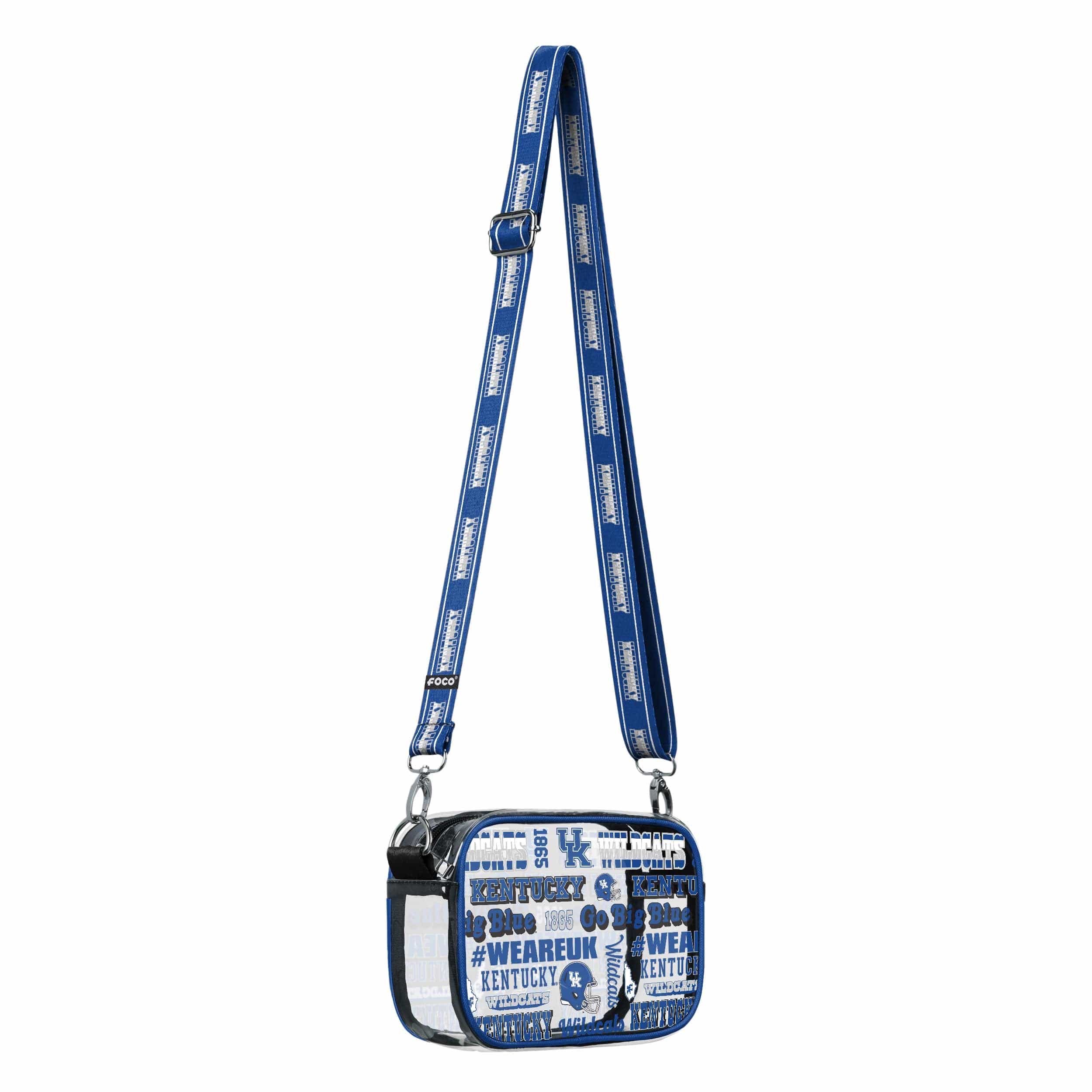 Kentucky Wildcats NCAA Repeat Retro Print Clear Crossbody Bag - Image 2