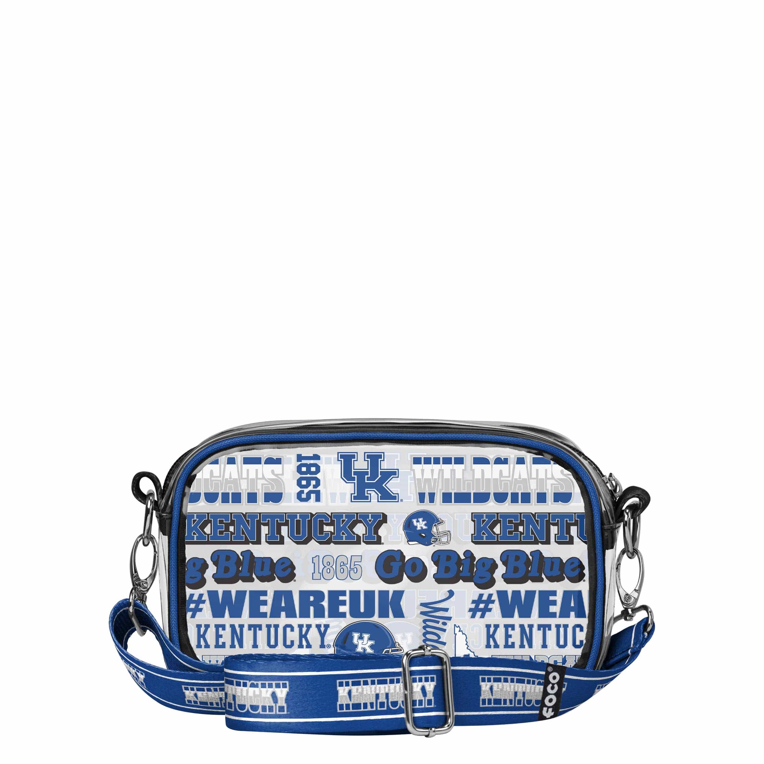 Kentucky Wildcats NCAA Repeat Retro Print Clear Crossbody Bag - Image 5