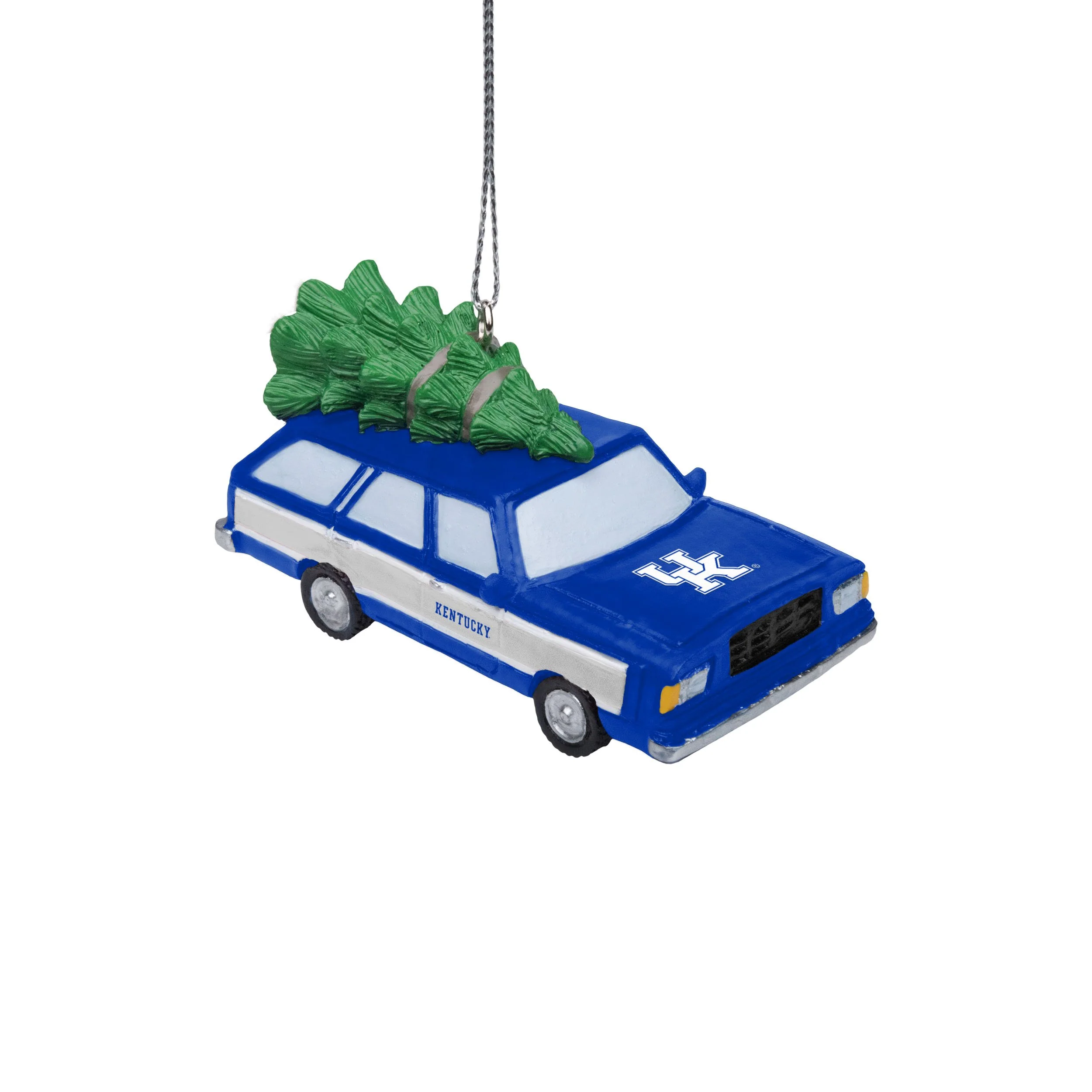 Kentucky Wildcats NCAA Station Wagon With Tree Ornament