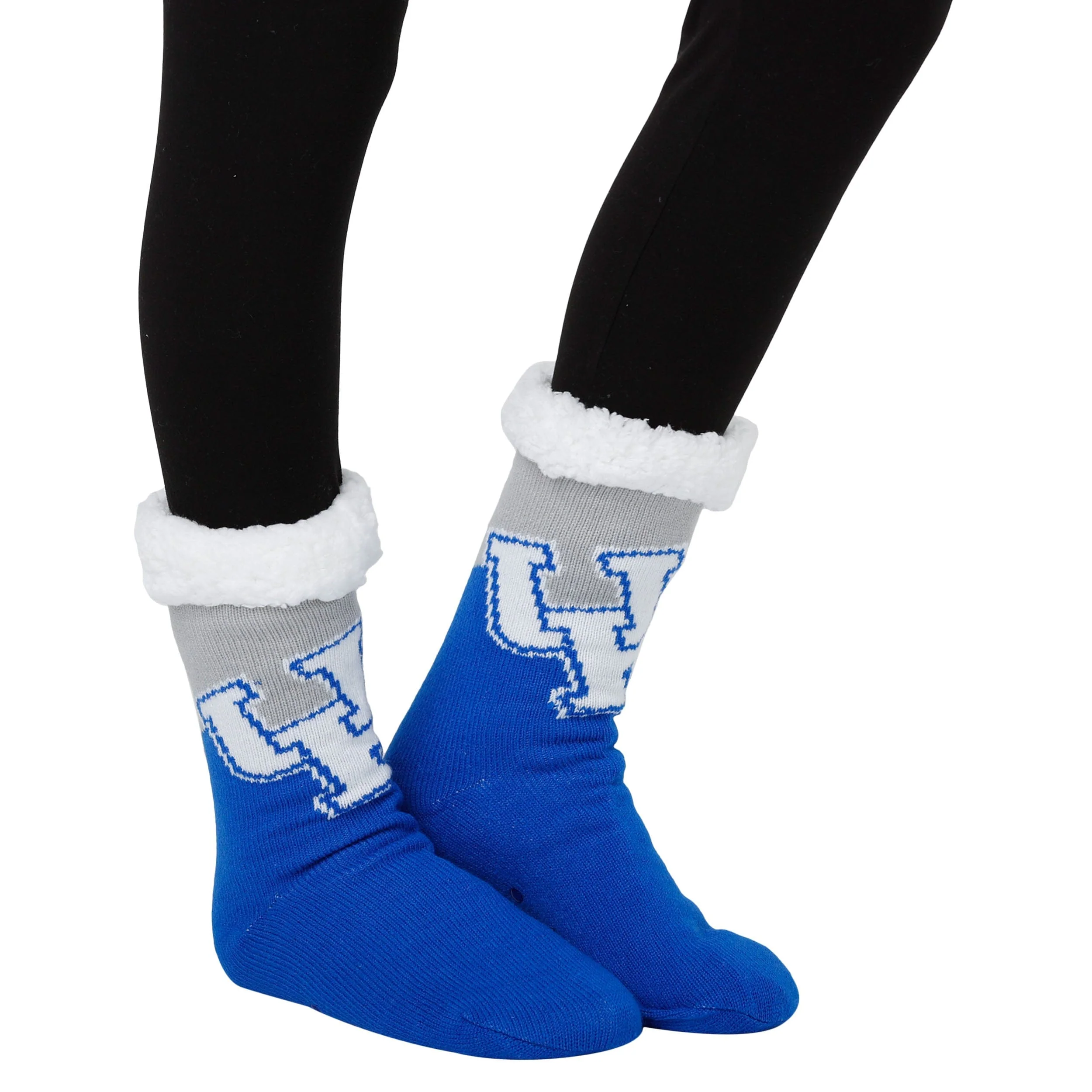 Kentucky Wildcats NCAA Womens Fan Footy 3 Pack Slipper Socks - Image 2
