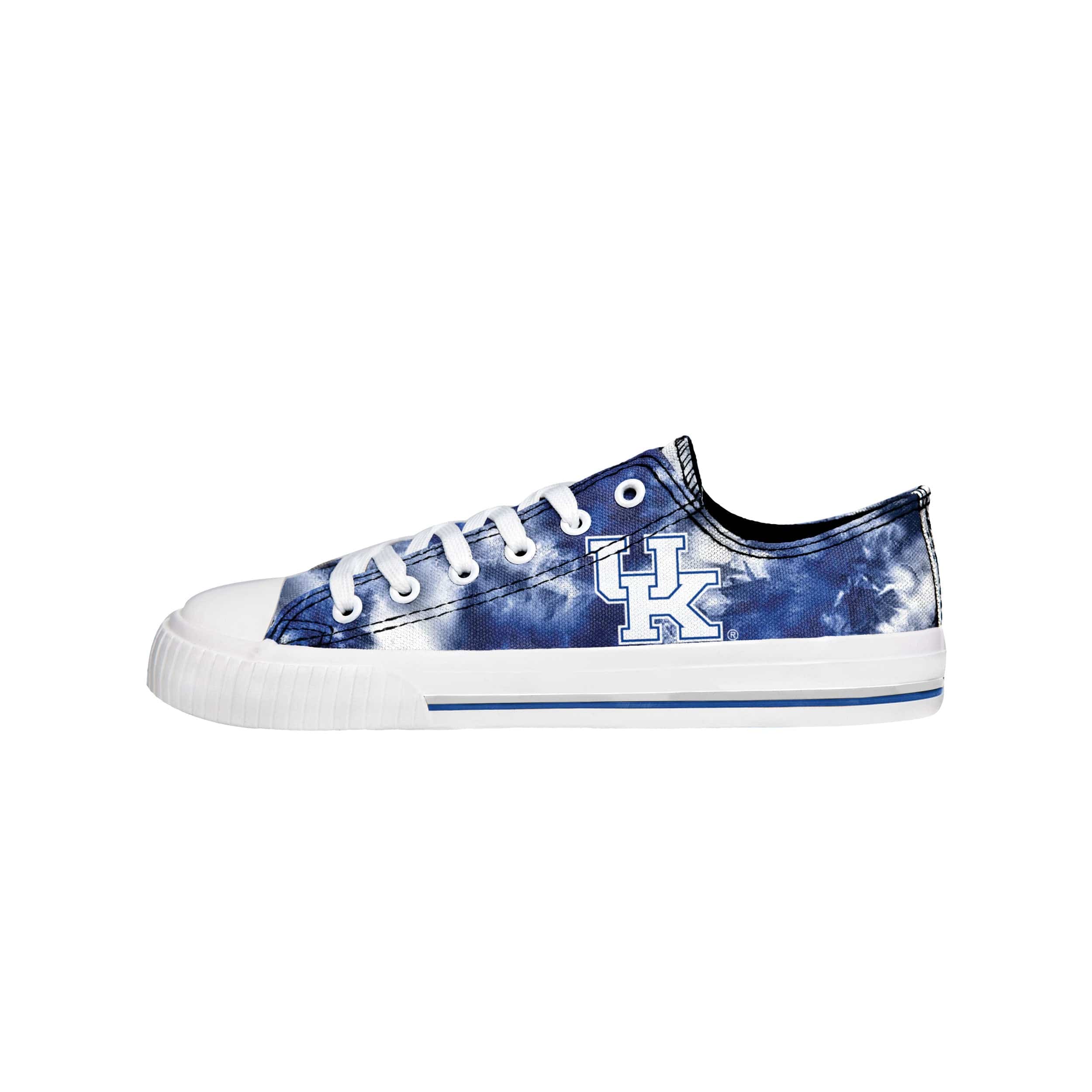 Kentucky Wildcats NCAA Womens Low Top Tie-Dye Canvas Shoe - Image 2